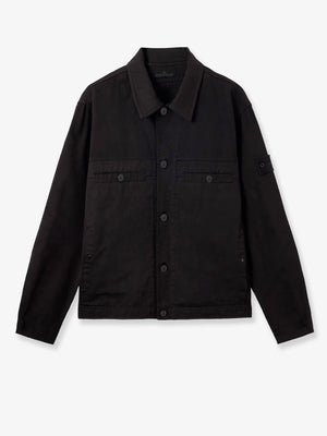 Raw Hand Wool Cotton Gabardine-TC S.I: Ghost wool and cotton blend jacket