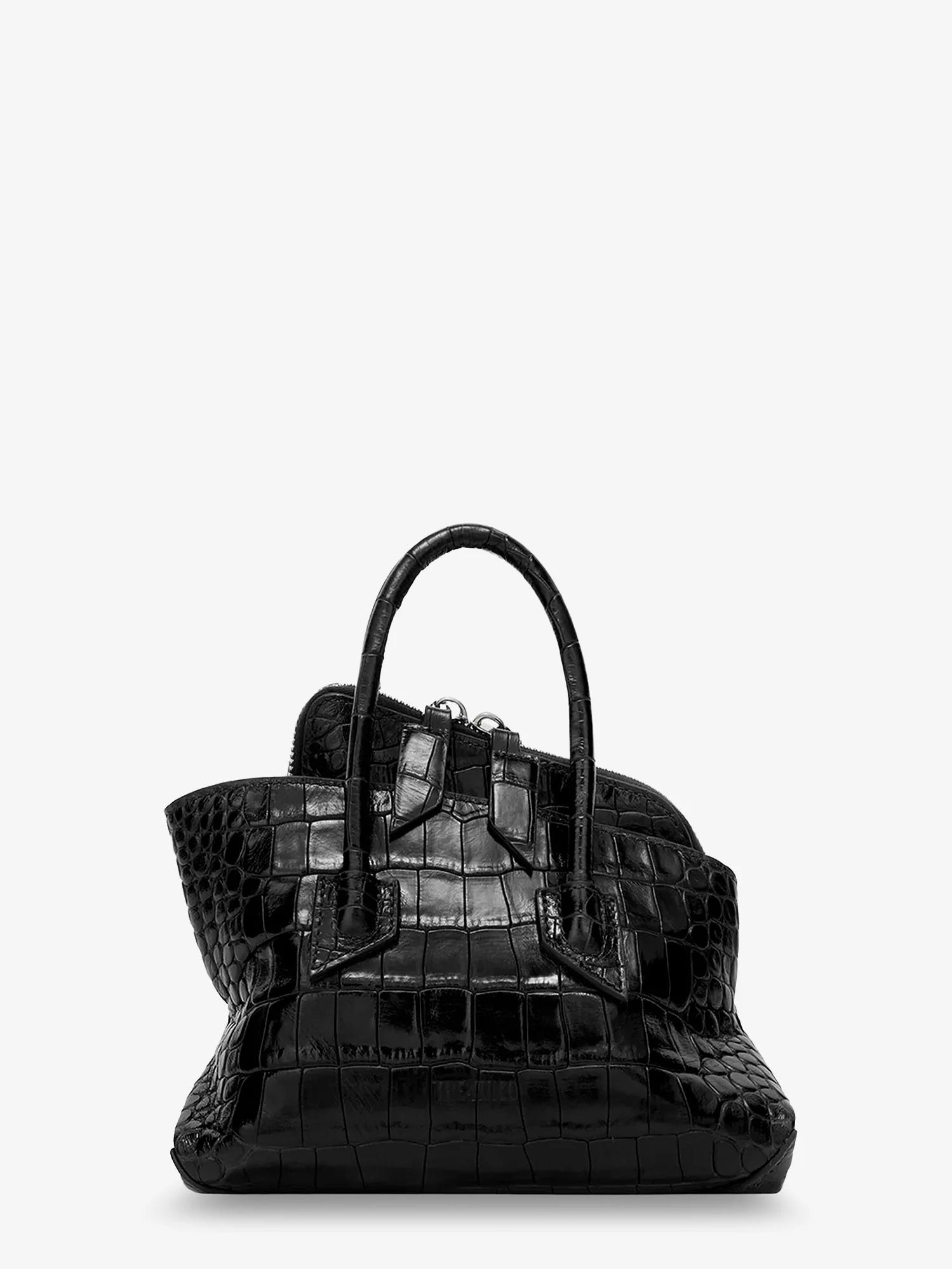 La Passeggiata Mini croco effect leather handbag