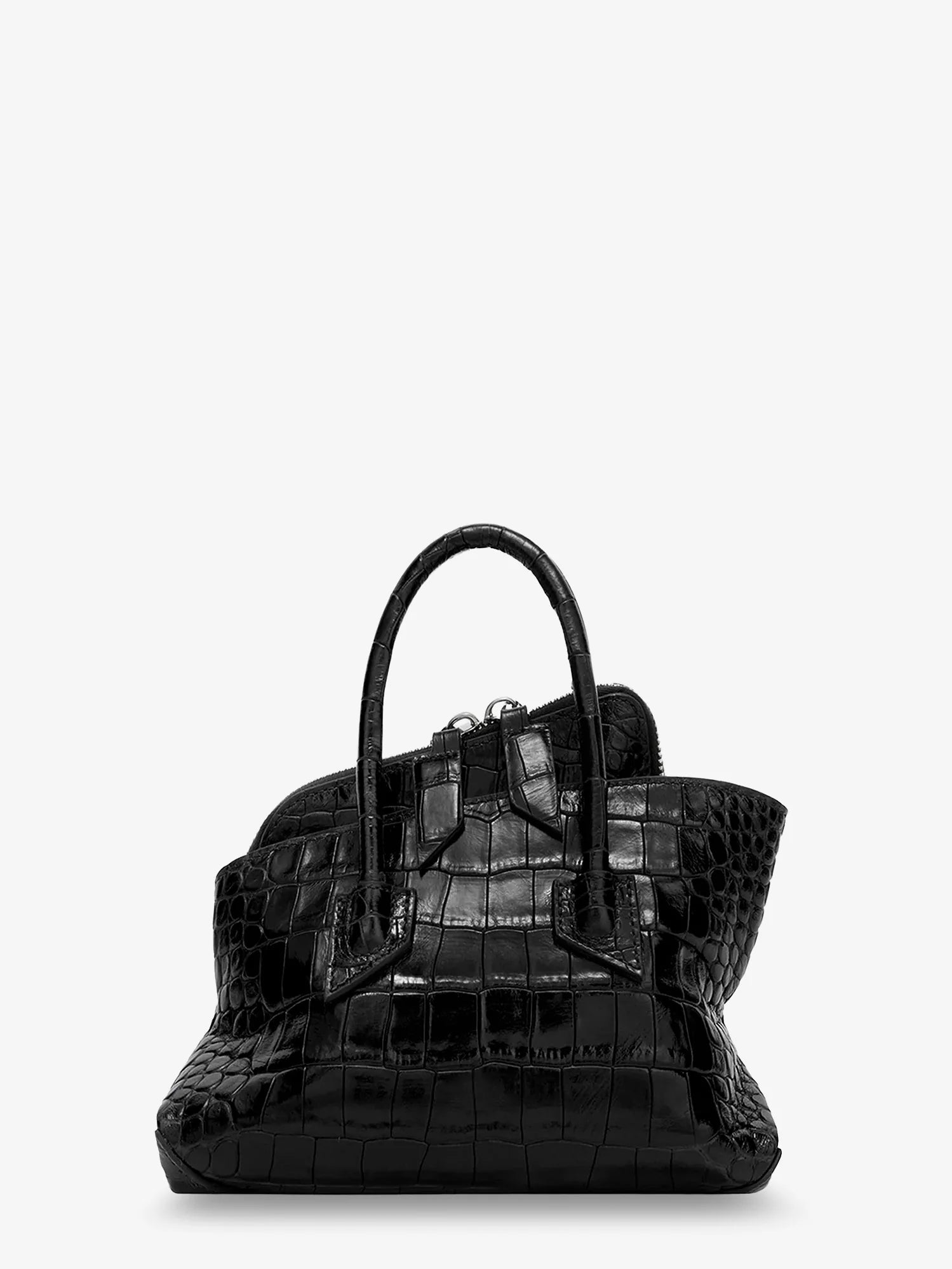 La Passeggiata Mini croco effect leather handbag