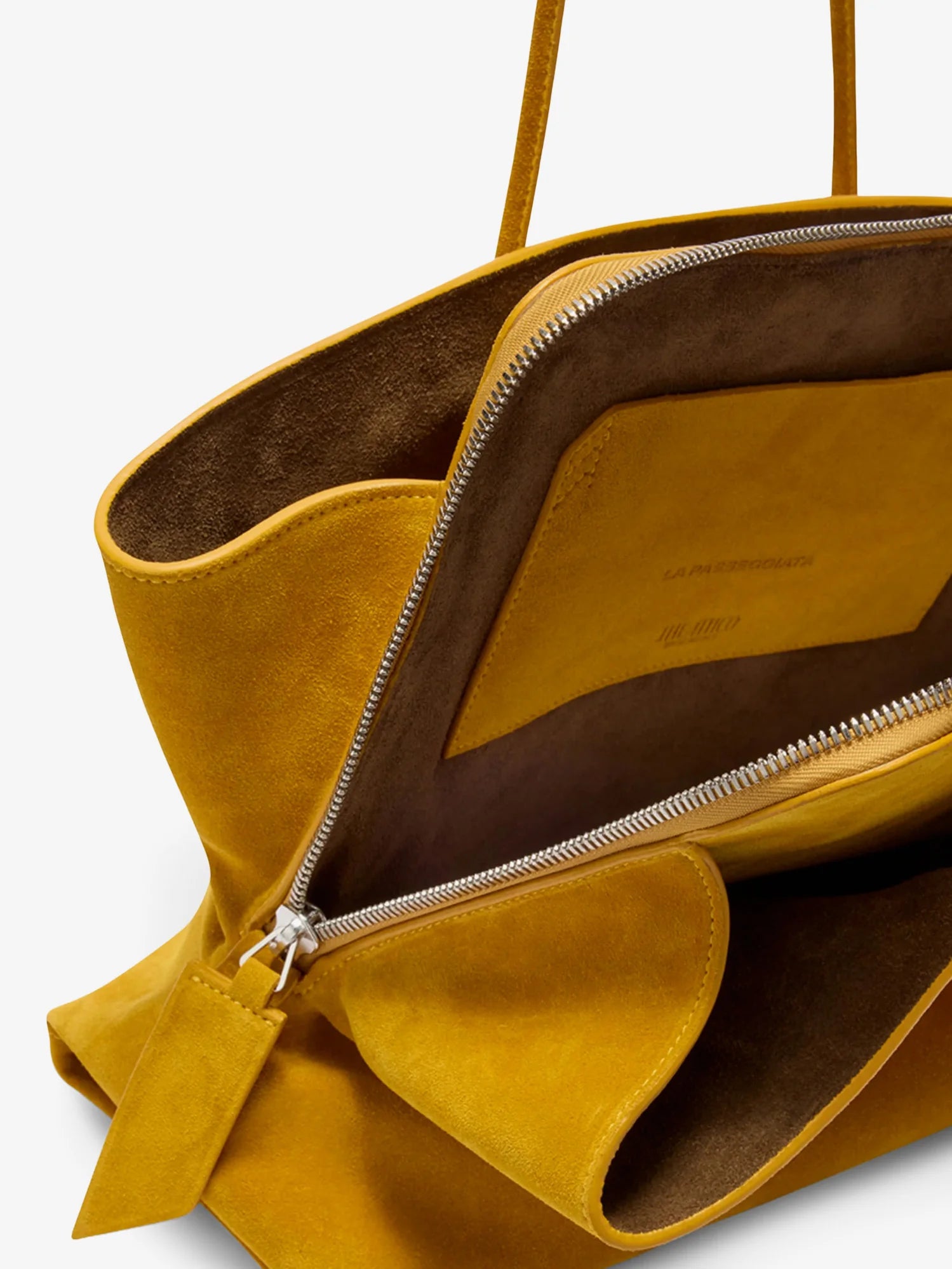 La Passeggiata suede shoulder bag