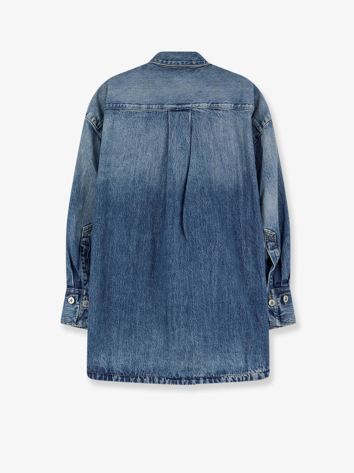 Bomber blue denim shirt