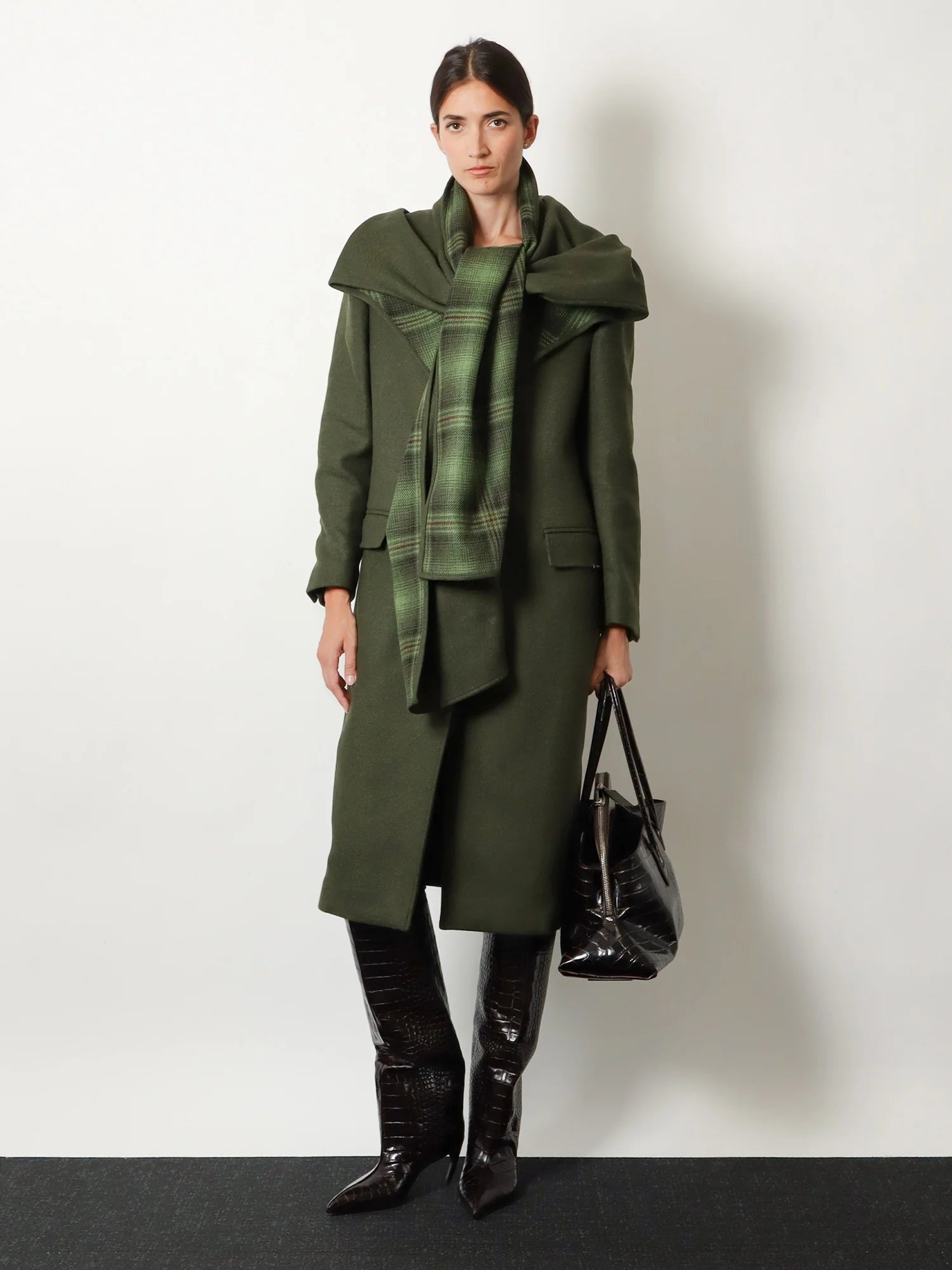 Wool blend coat