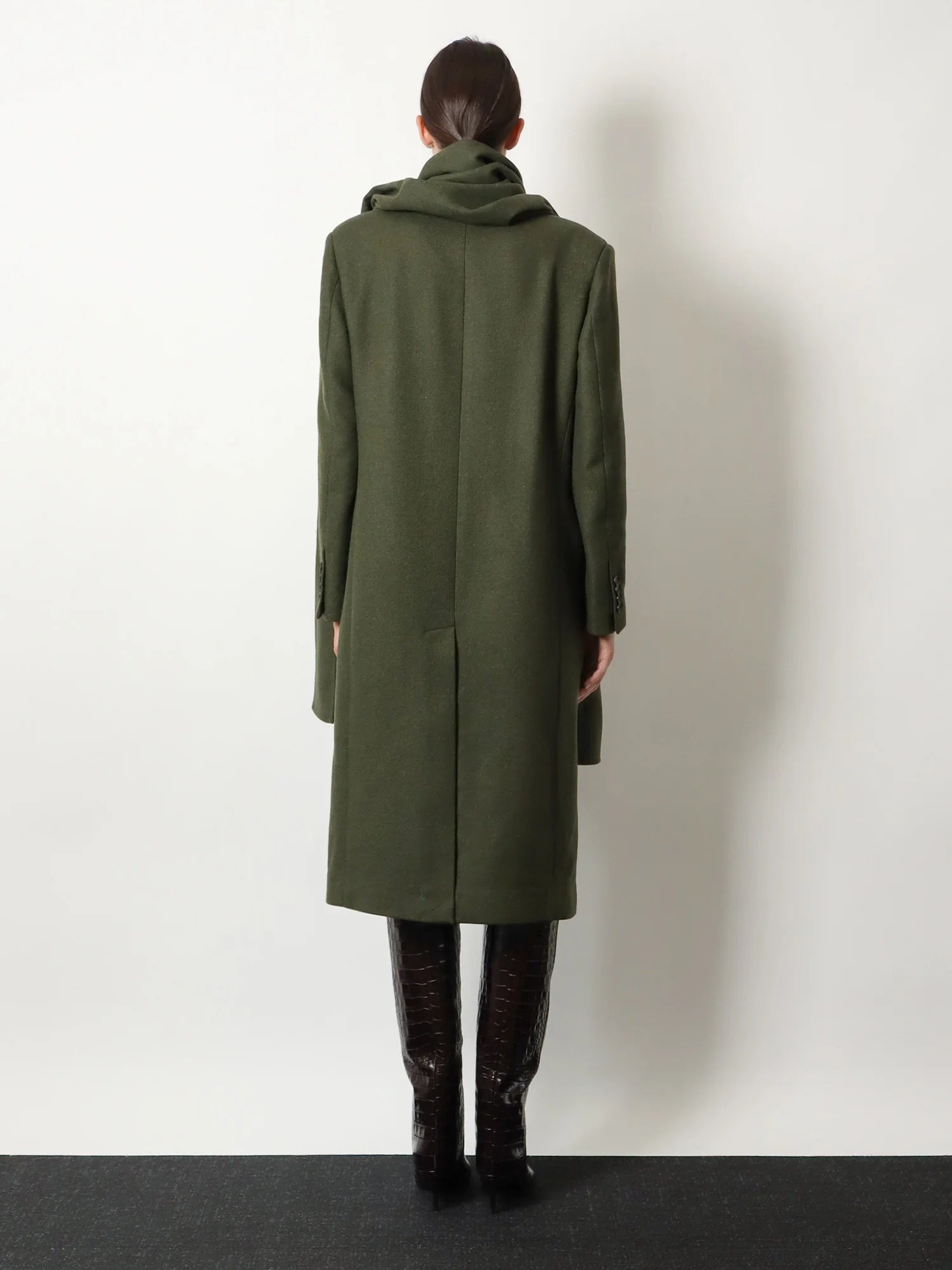 Wool blend coat