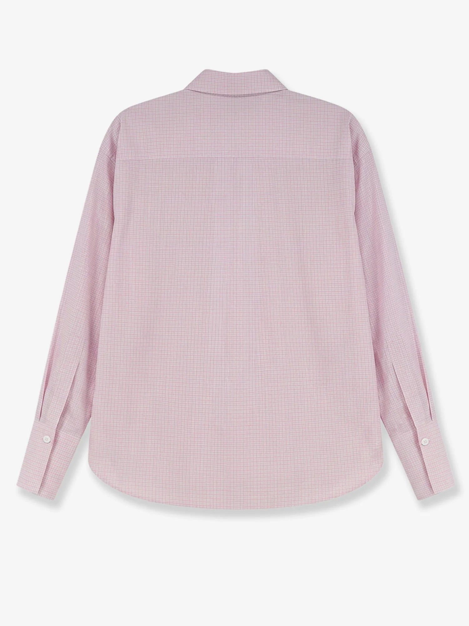 Cotton shirt with front embroidered logo
