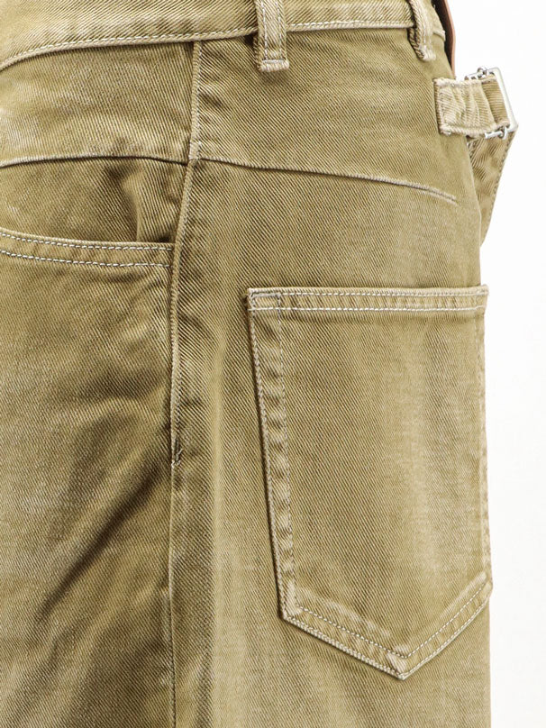 Faded effect denim
