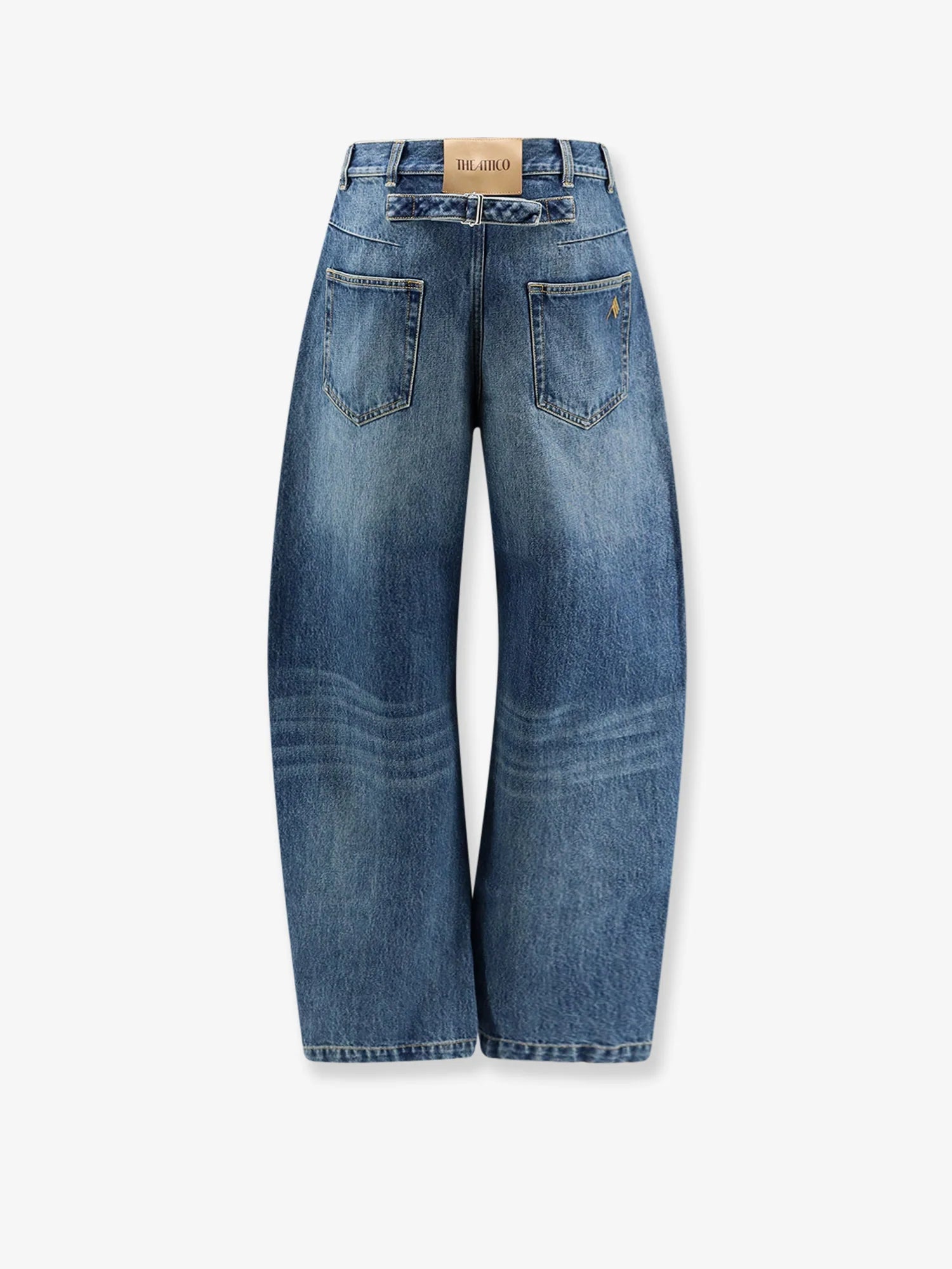 Faded effect denim