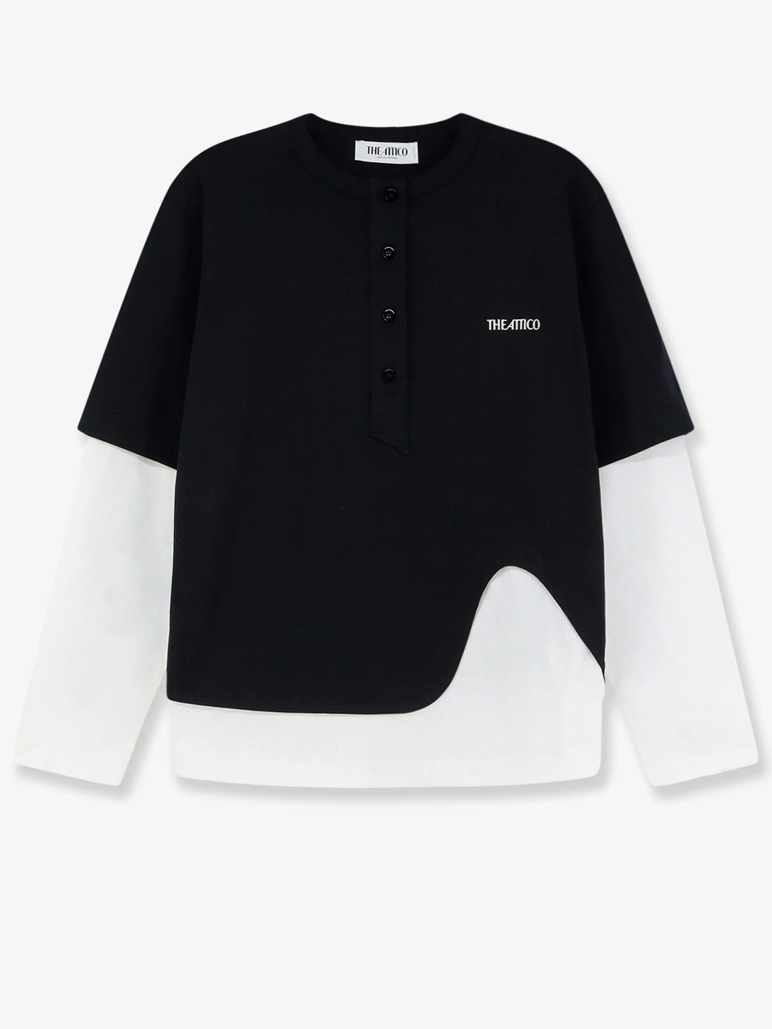 Cotton T-shirt with embroidered logo on the front