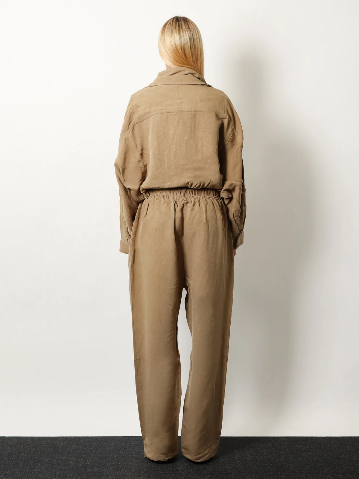 Marvin viscose and linen jumpsuit