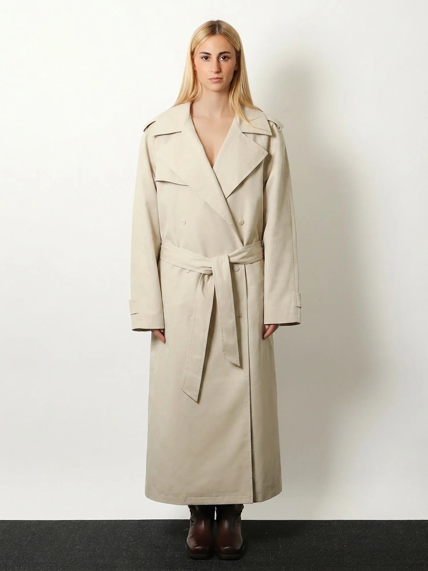 Riva cotton blend trench coat