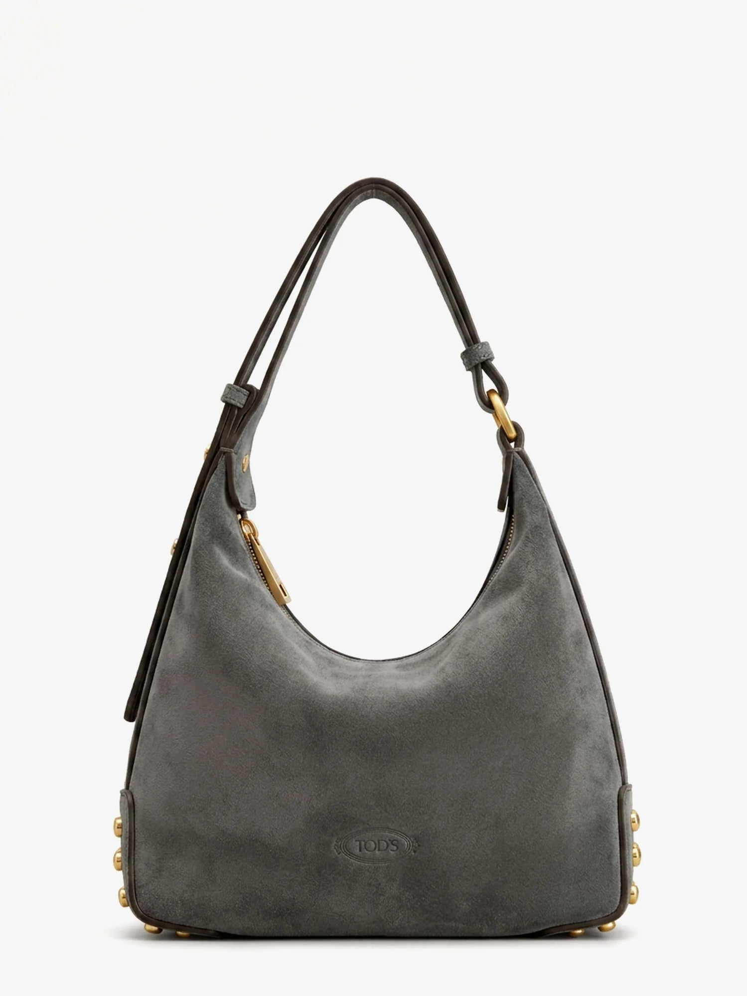 Mini Bag Metal Dots suede shoulder bag