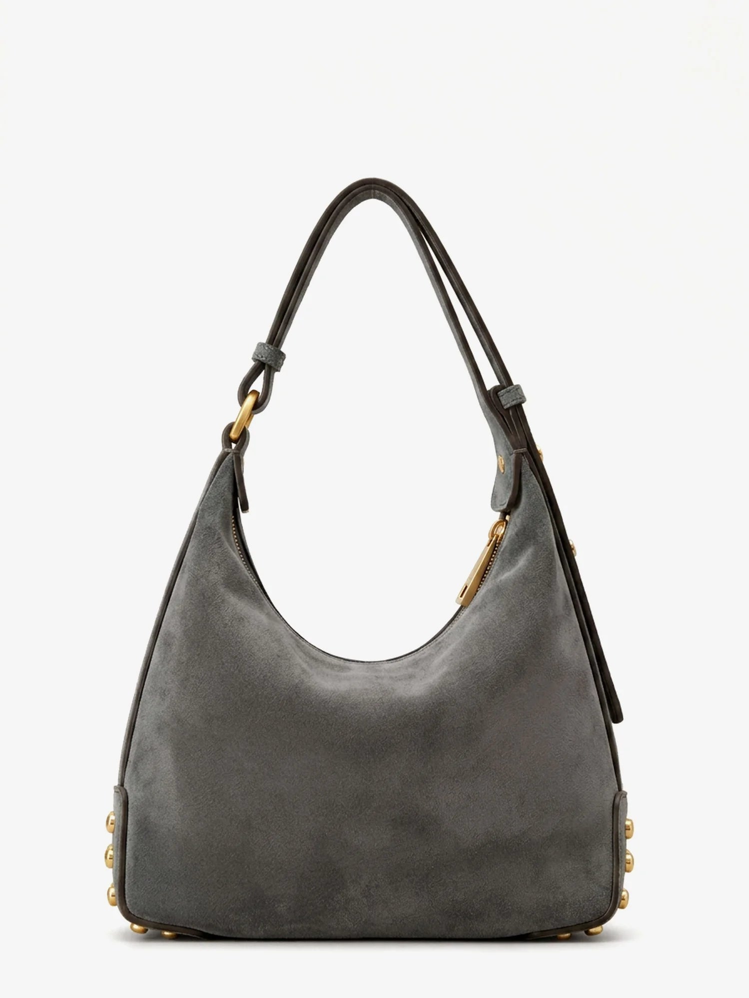 Mini Bag Metal Dots suede shoulder bag