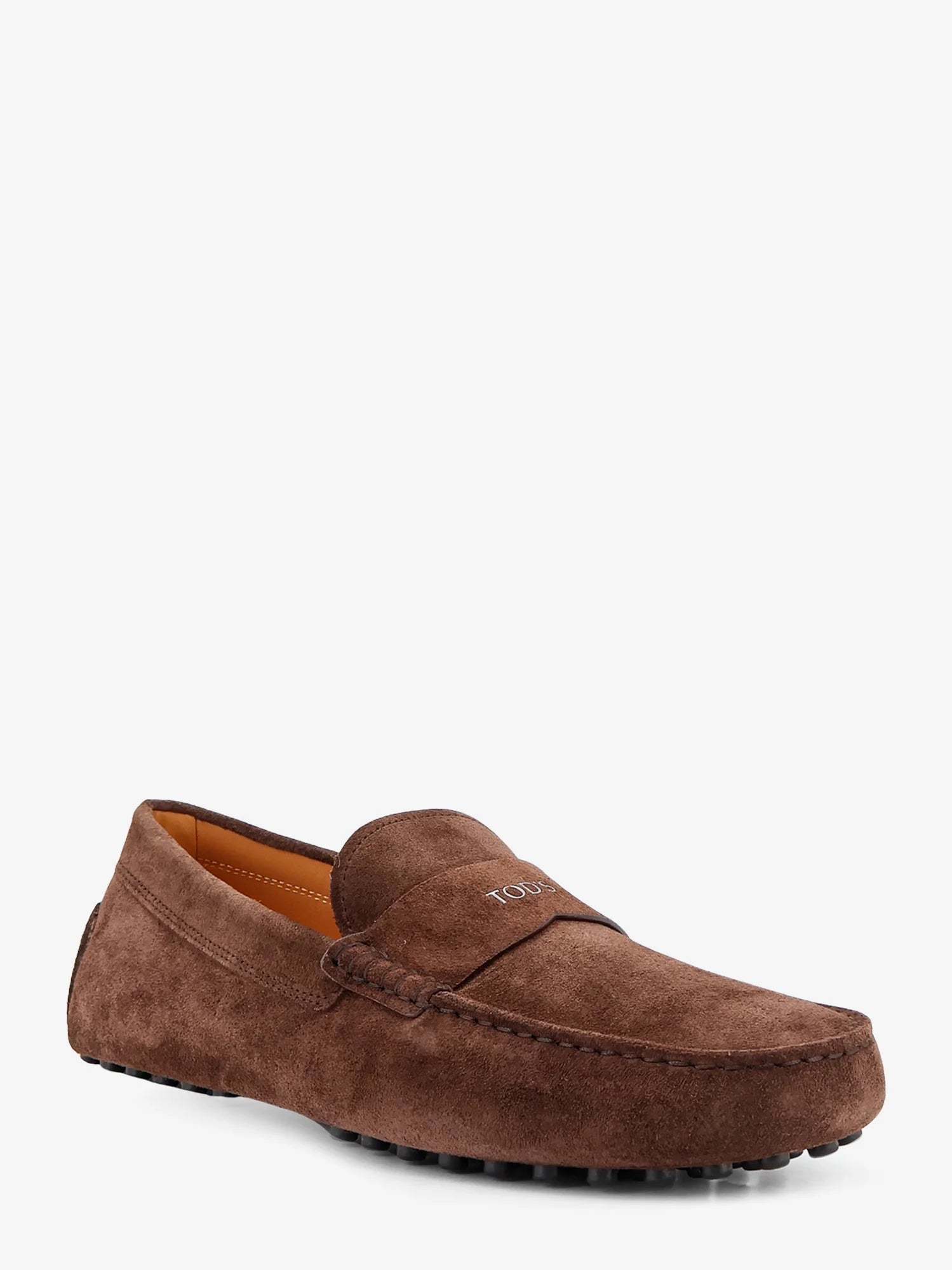 Suede loafers with Gommini detail on the back