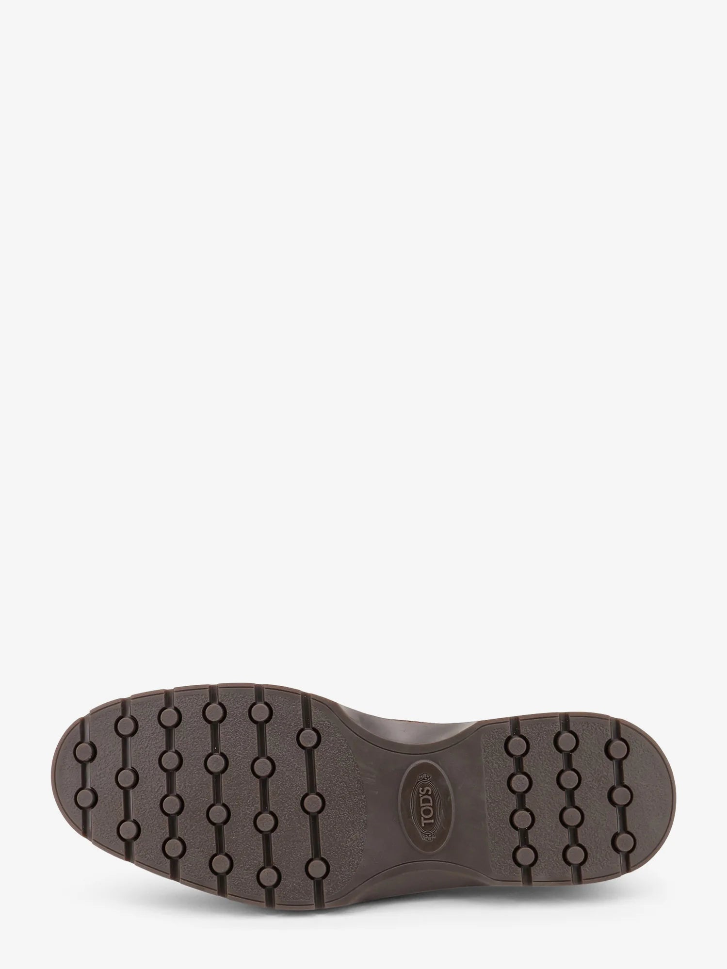 Suede loafers with metal logo