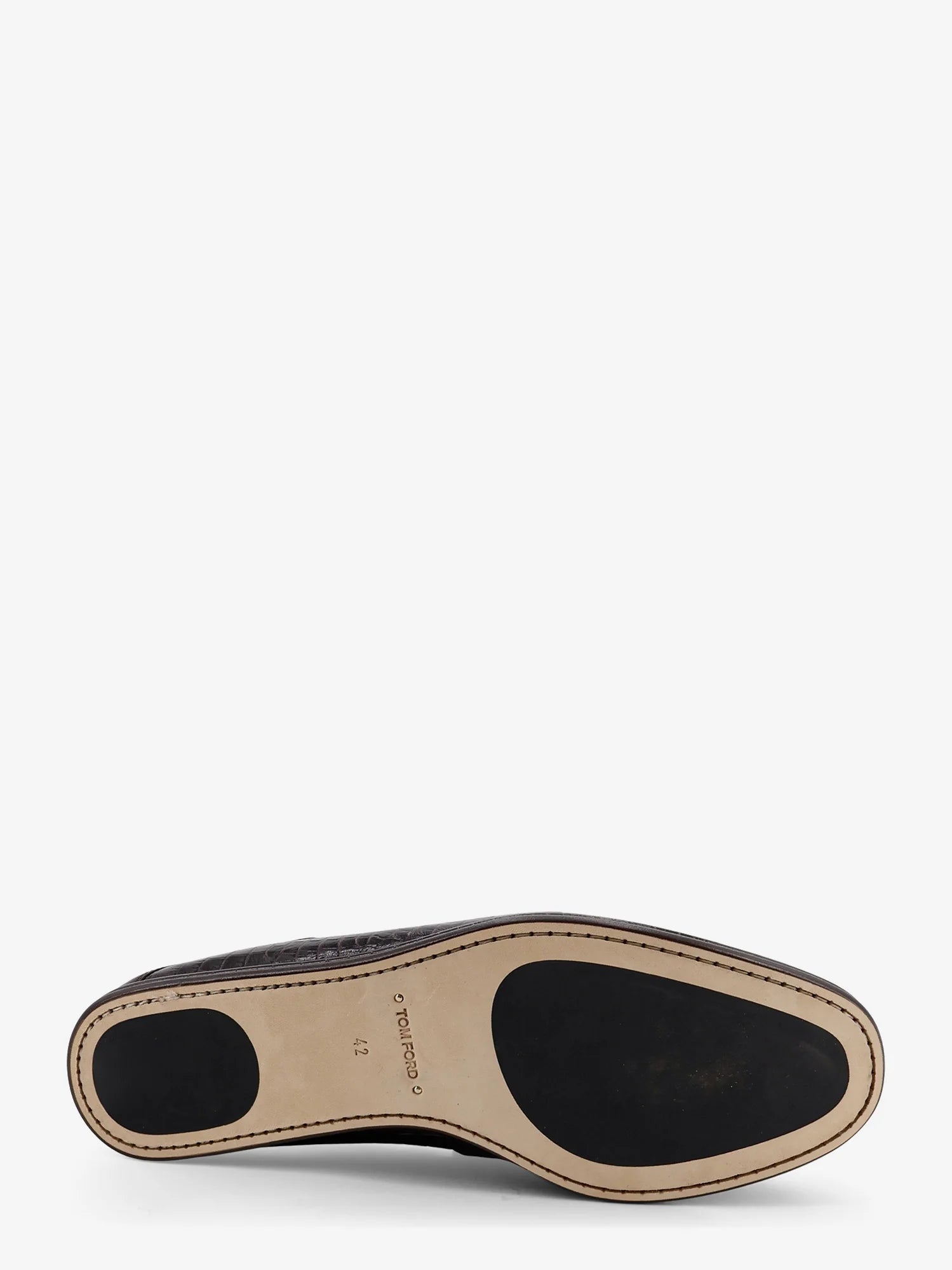 Crocodile-print leather loafers