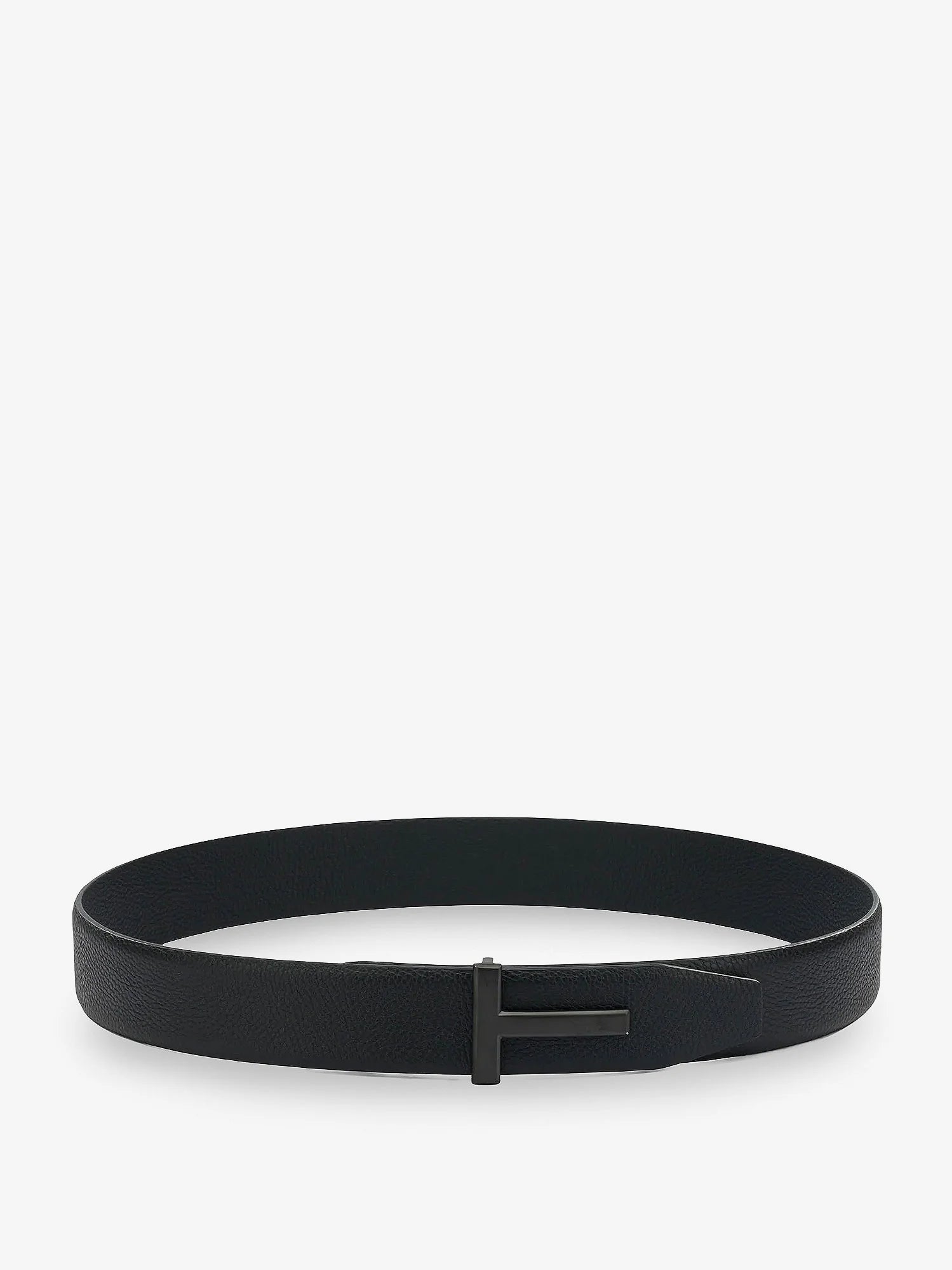 Hammered leather belt