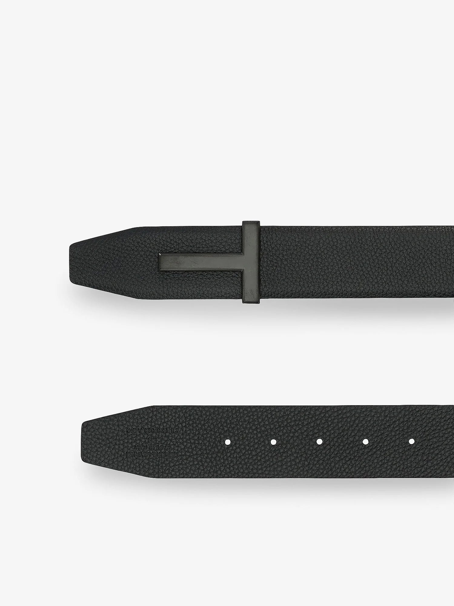 Hammered leather belt
