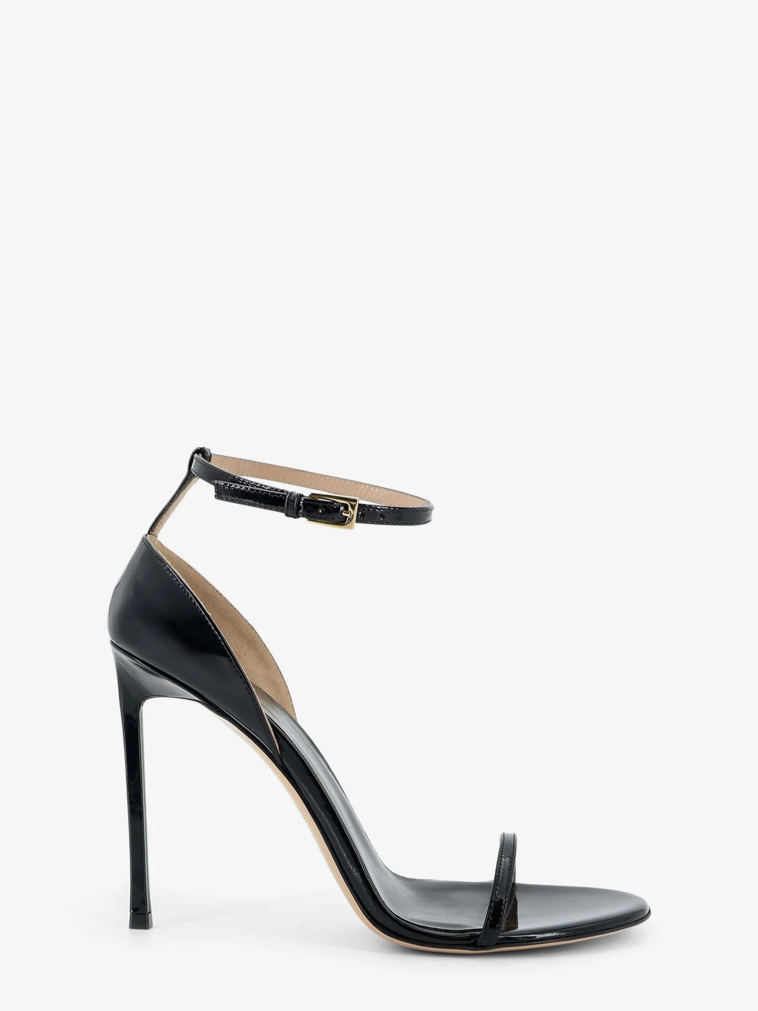 Patent leather sandals