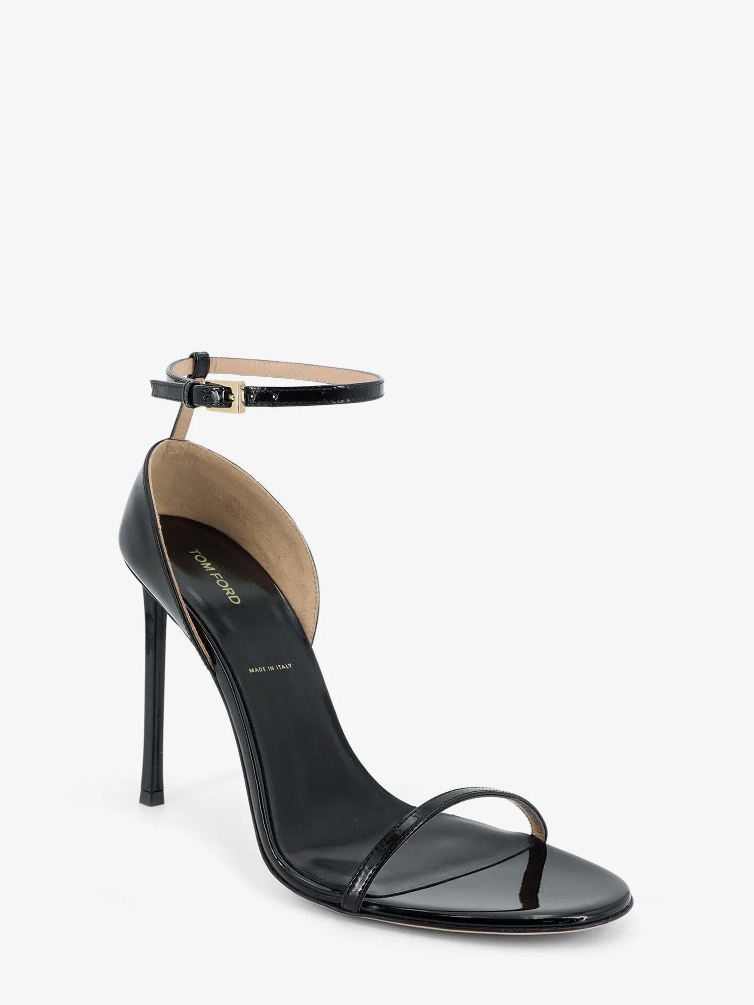 Patent leather sandals