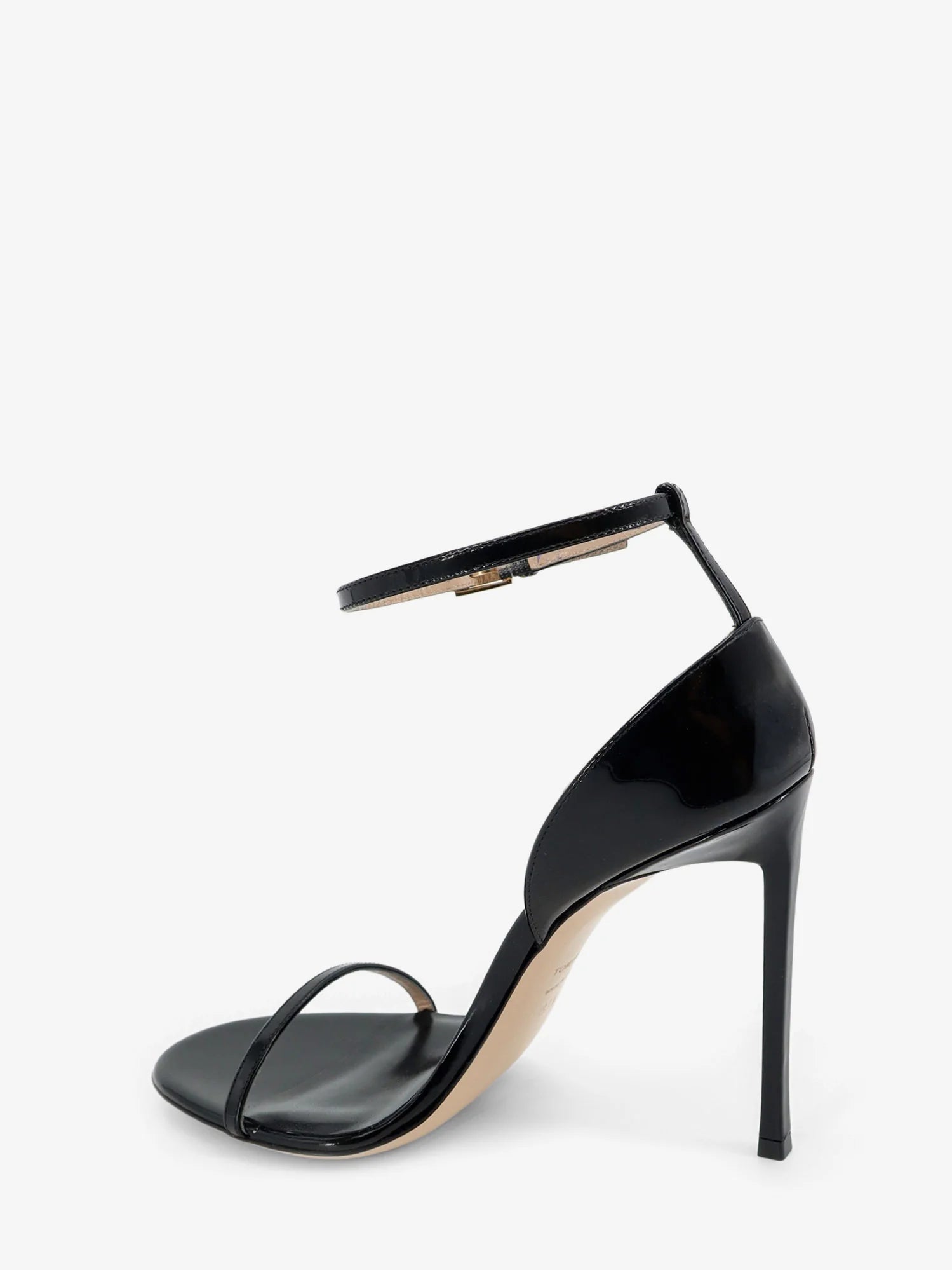 Patent leather sandals