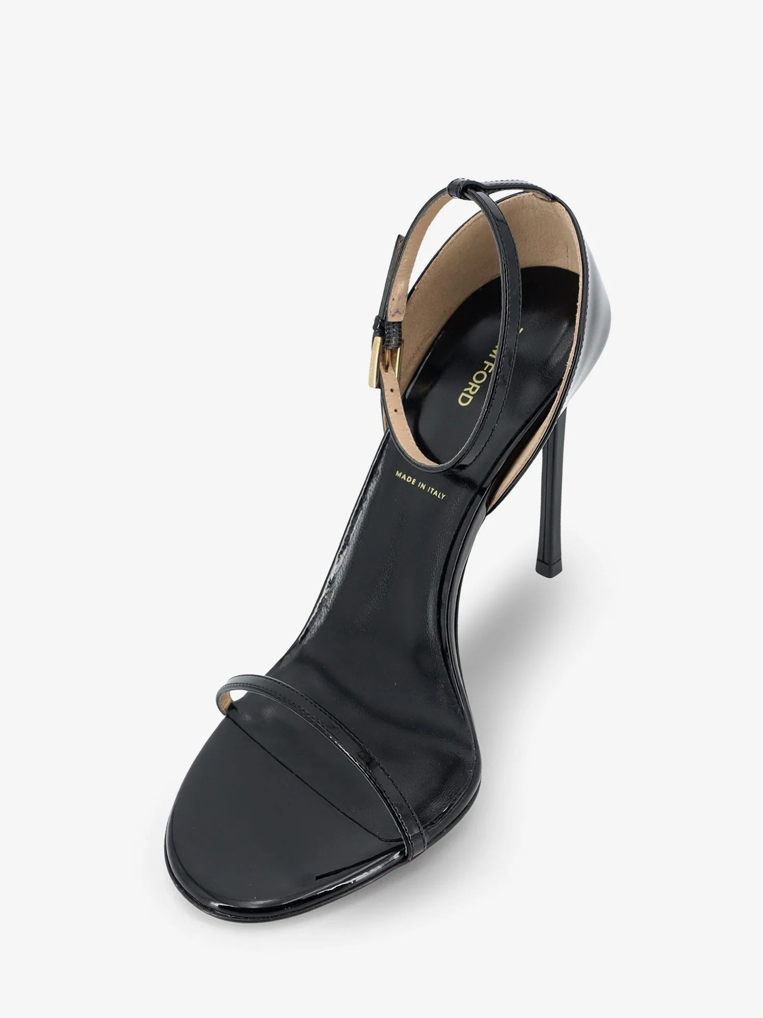 Patent leather sandals