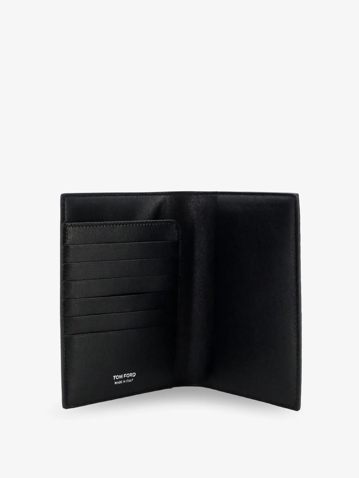 Leather wallet with crocodile print