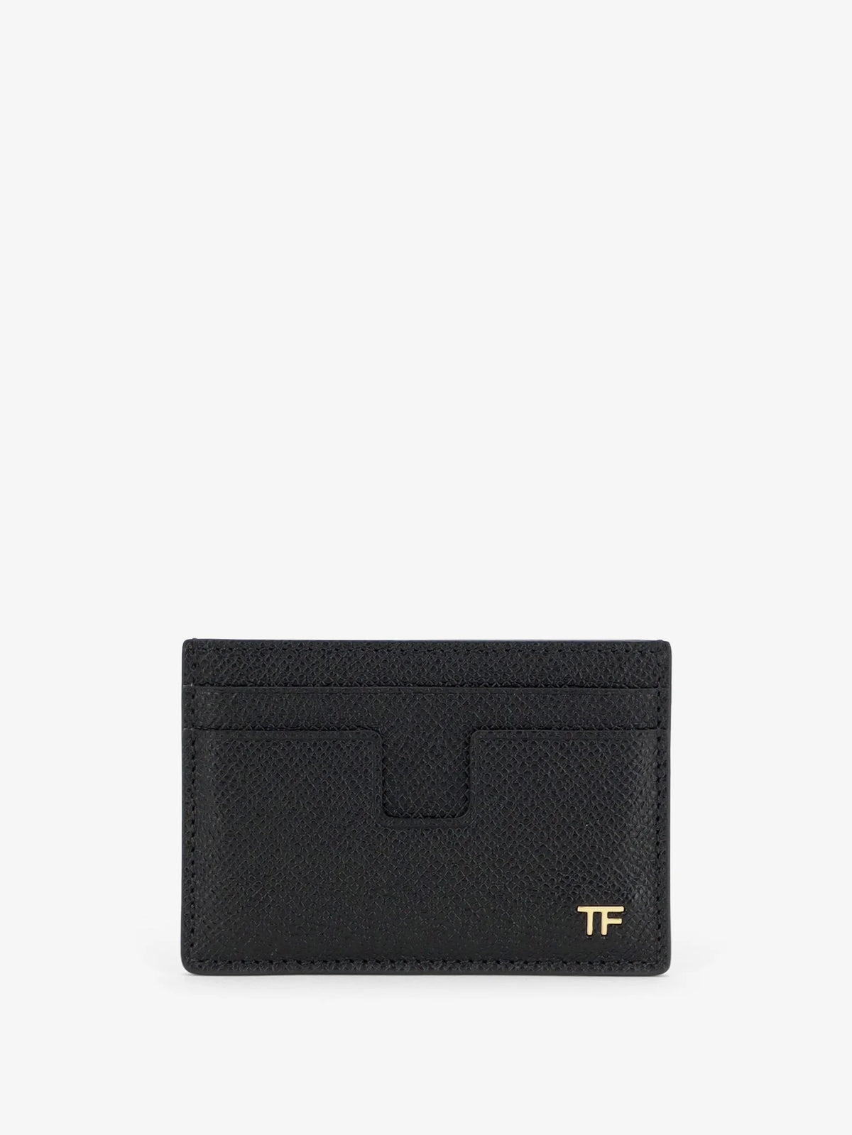 Leather card holder with logo