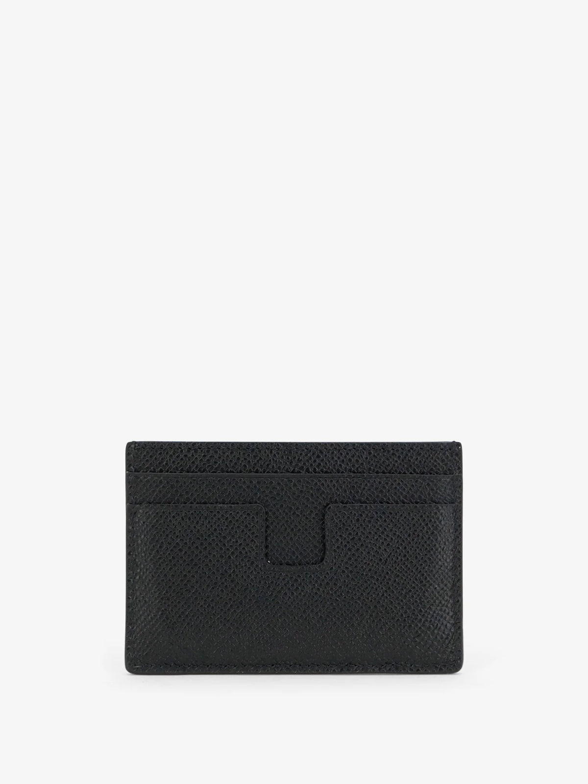 Leather card holder with logo