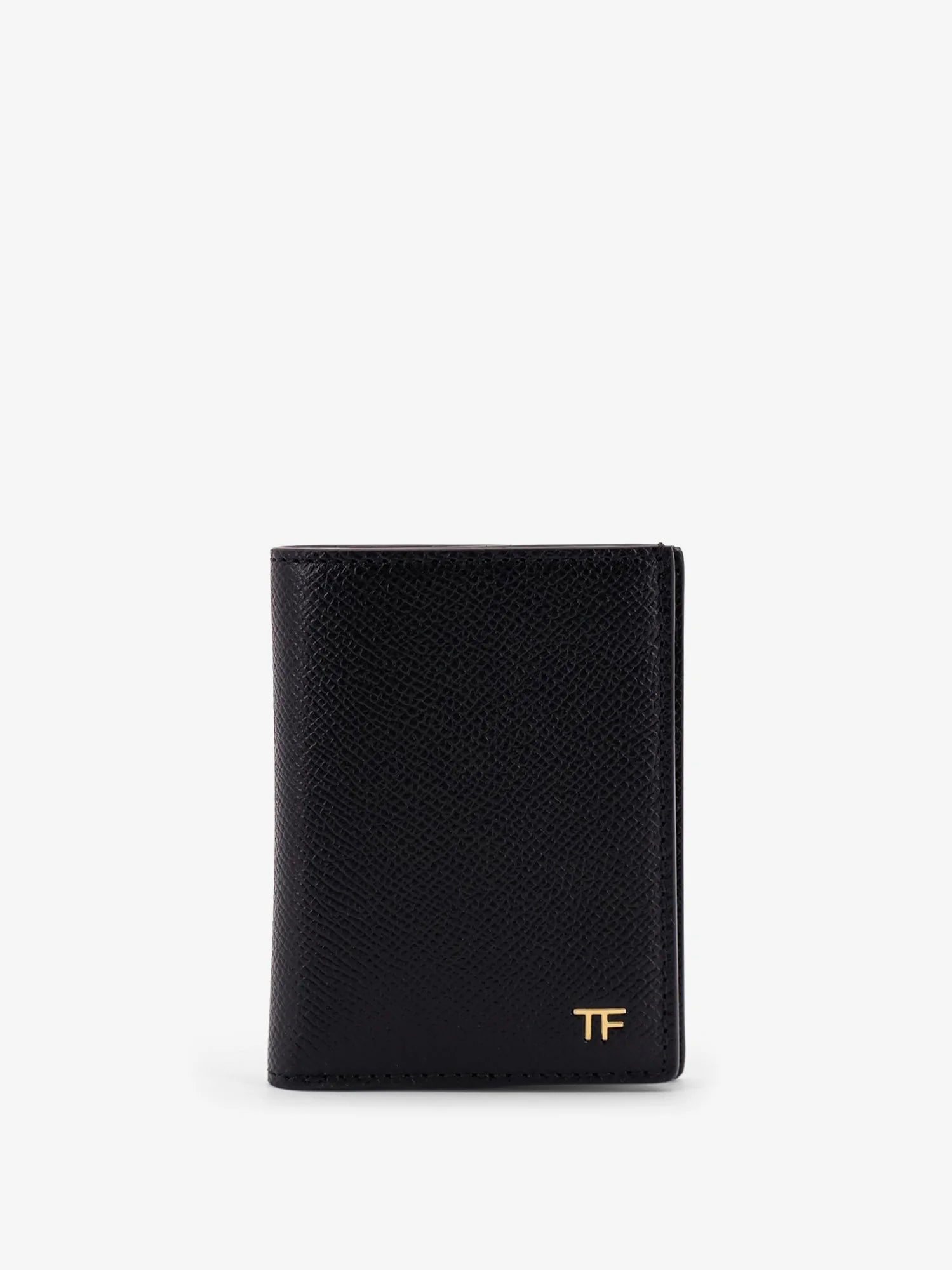 Leather card holder with logo