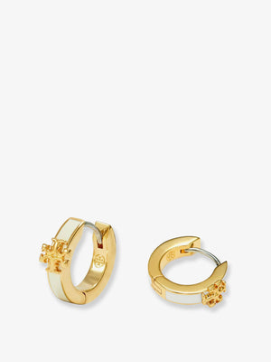 Icon Enamel Huggie Earrings