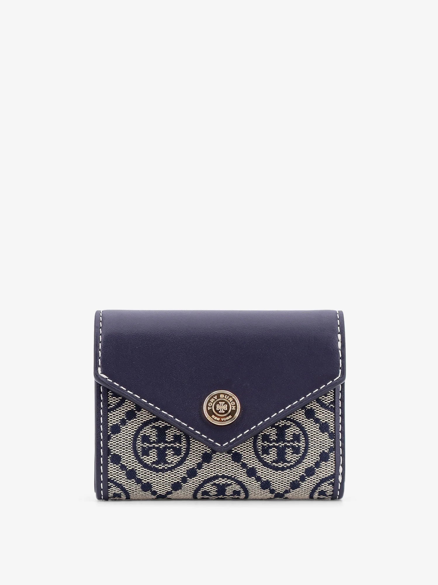 T Monogram Envelope leather and T monogram fabric wallet