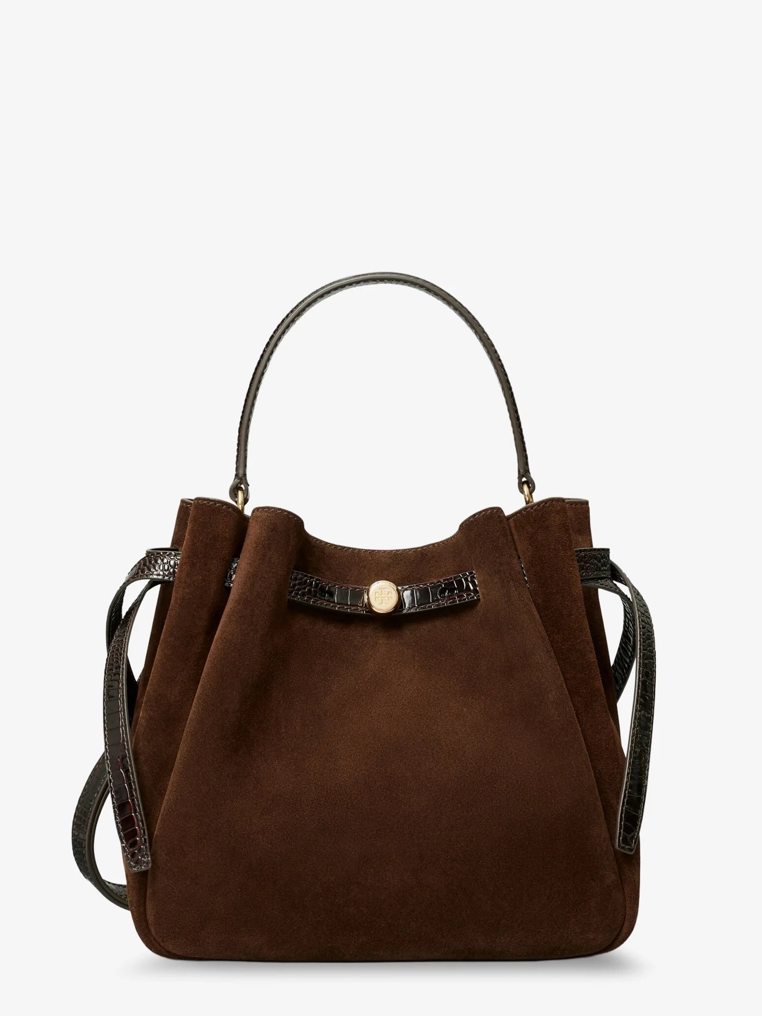 Romy suede bucket bag