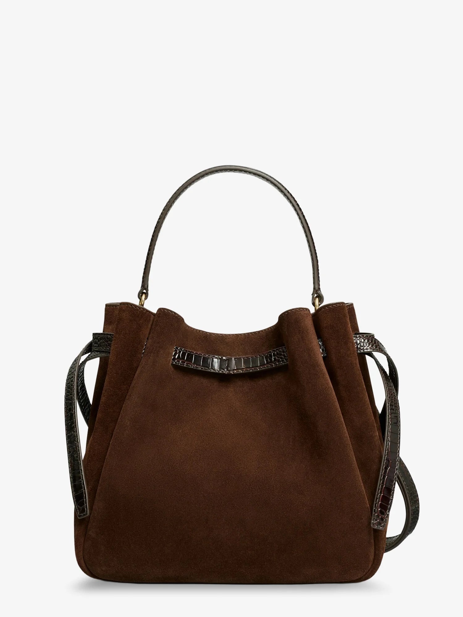 Romy suede bucket bag