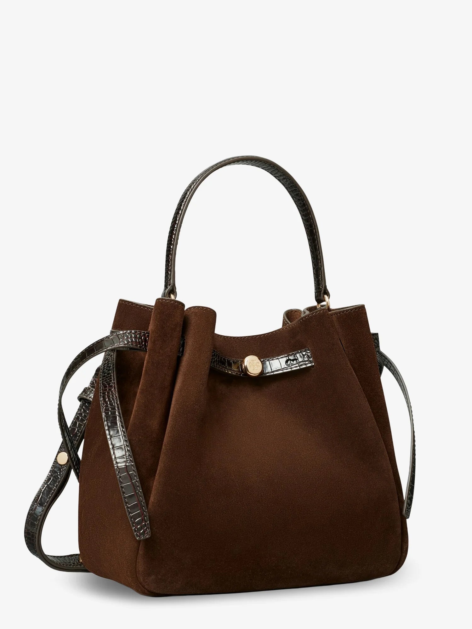 Romy suede bucket bag