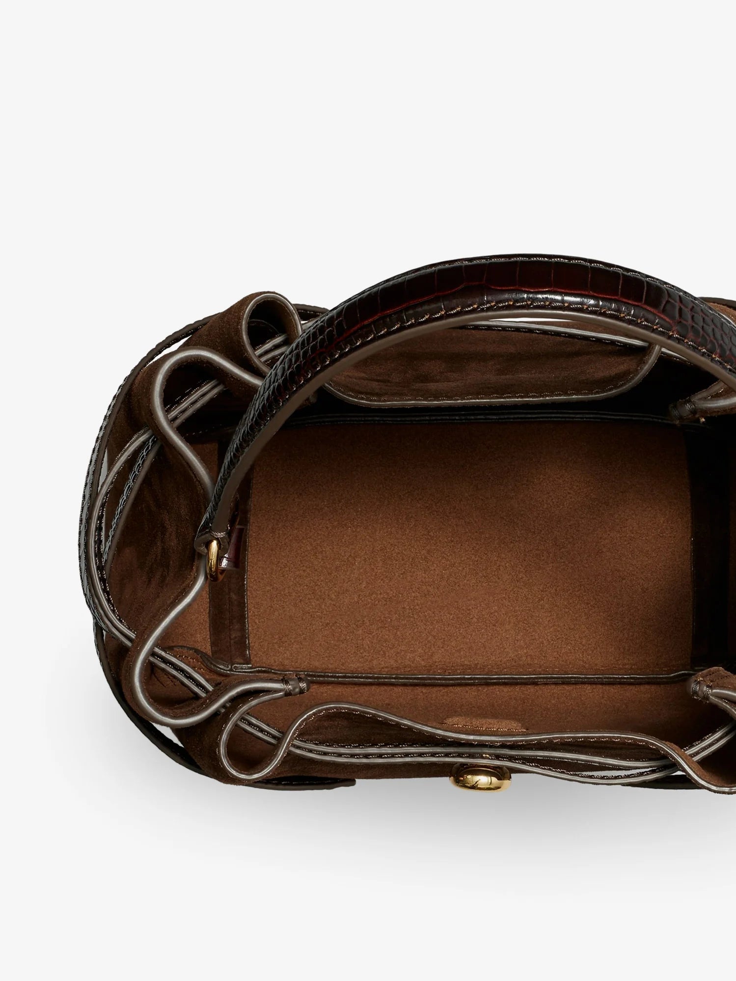 Romy suede bucket bag