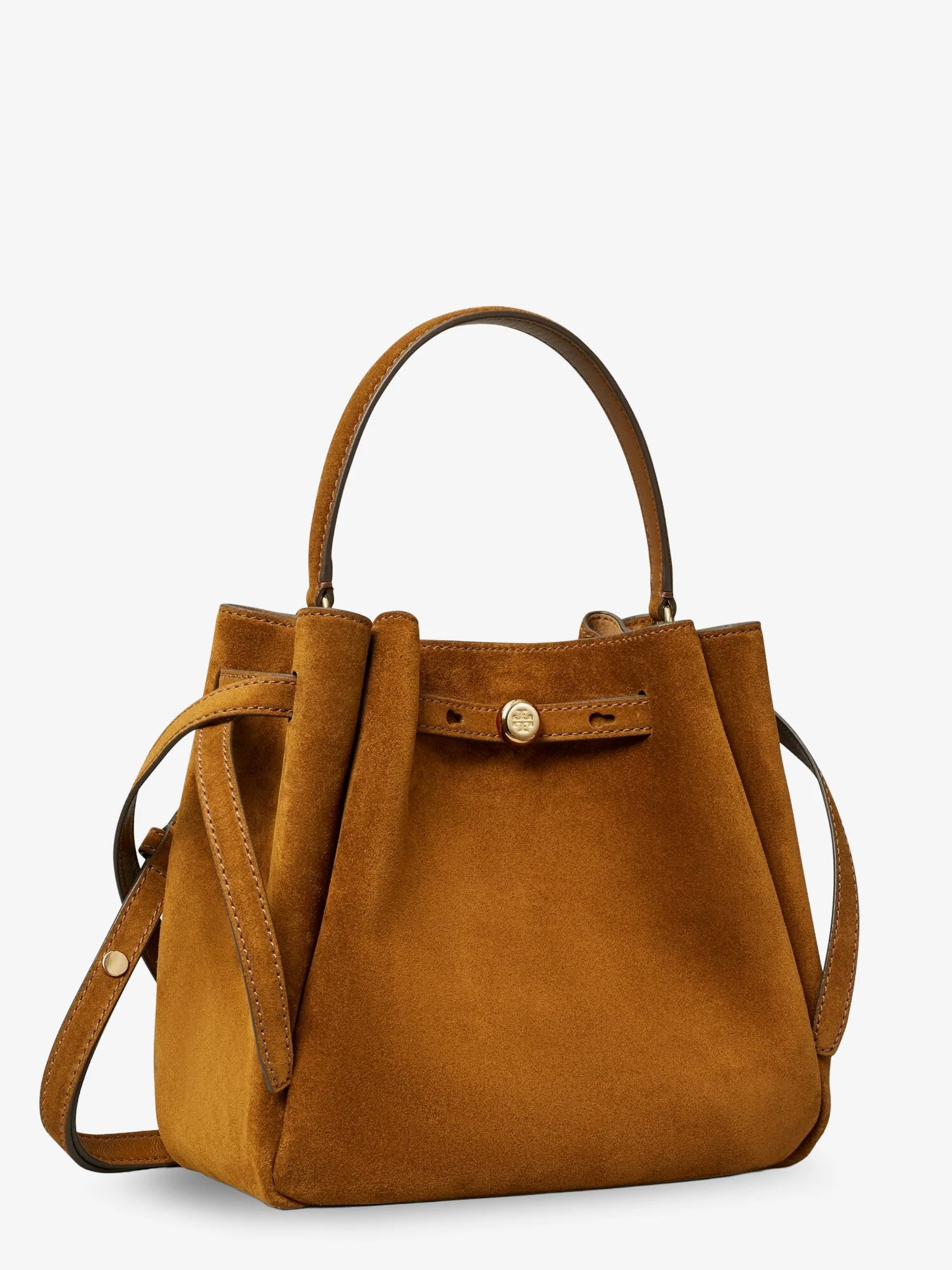 Romy suede bucket bag