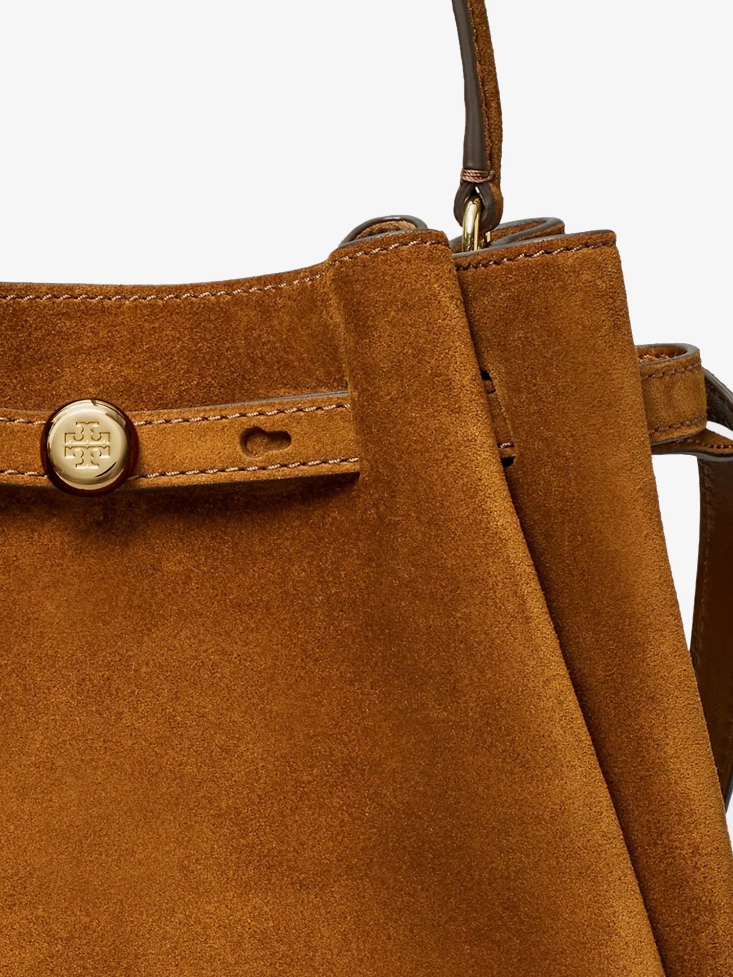 Romy suede bucket bag