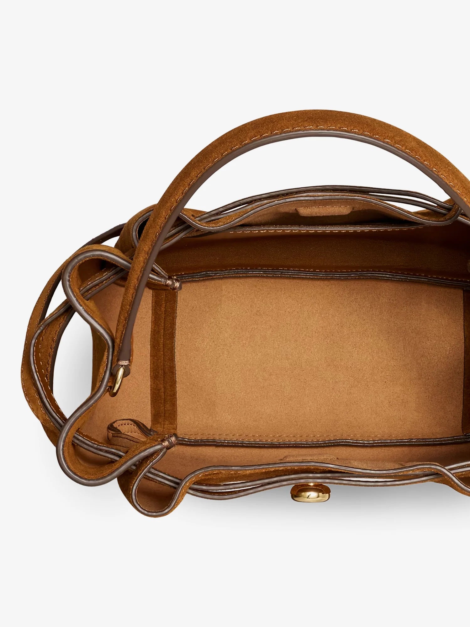 Romy suede bucket bag