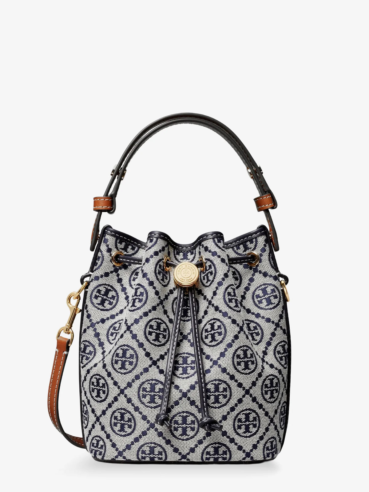 T Monogram cotton-blend bucket bag