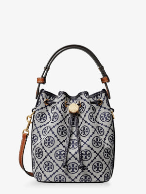 T Monogram cotton-blend bucket bag