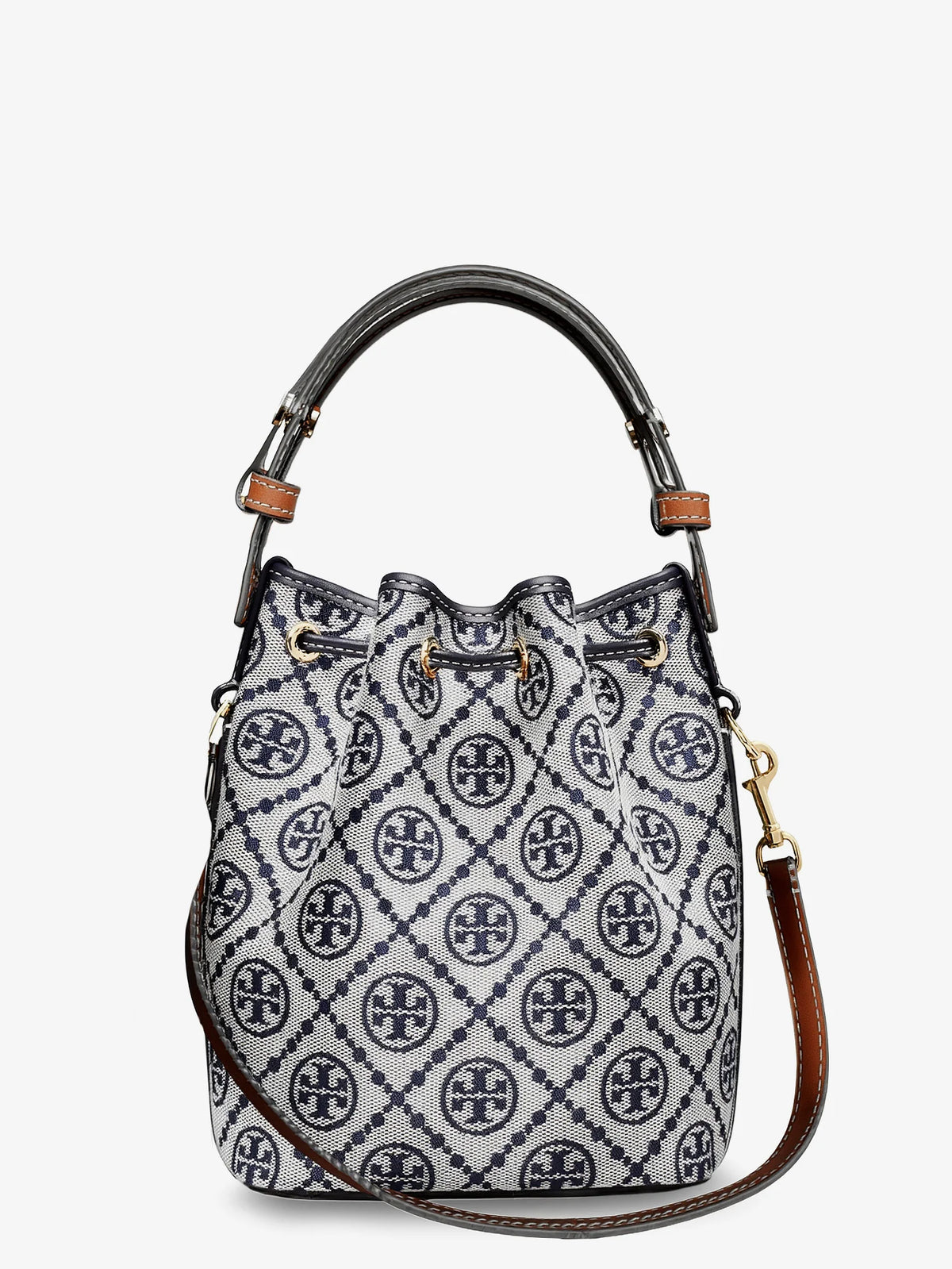T Monogram cotton-blend bucket bag