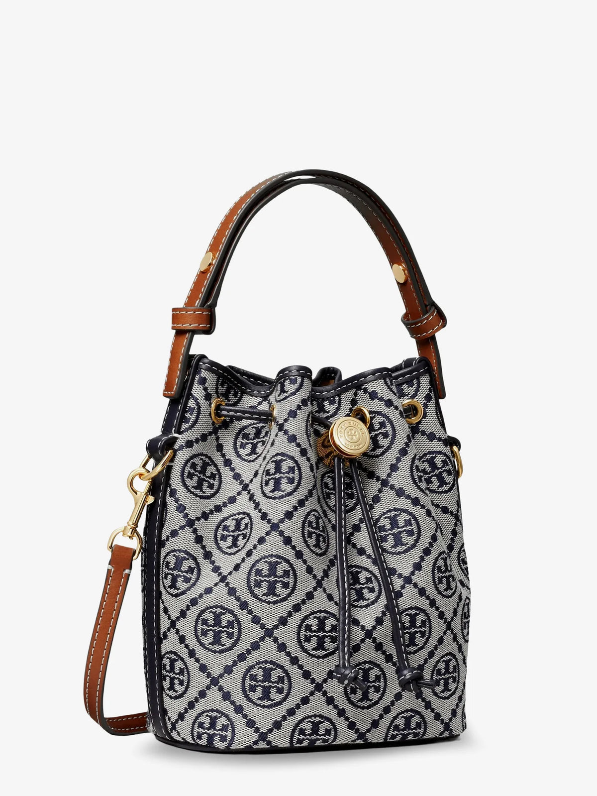 T Monogram cotton-blend bucket bag
