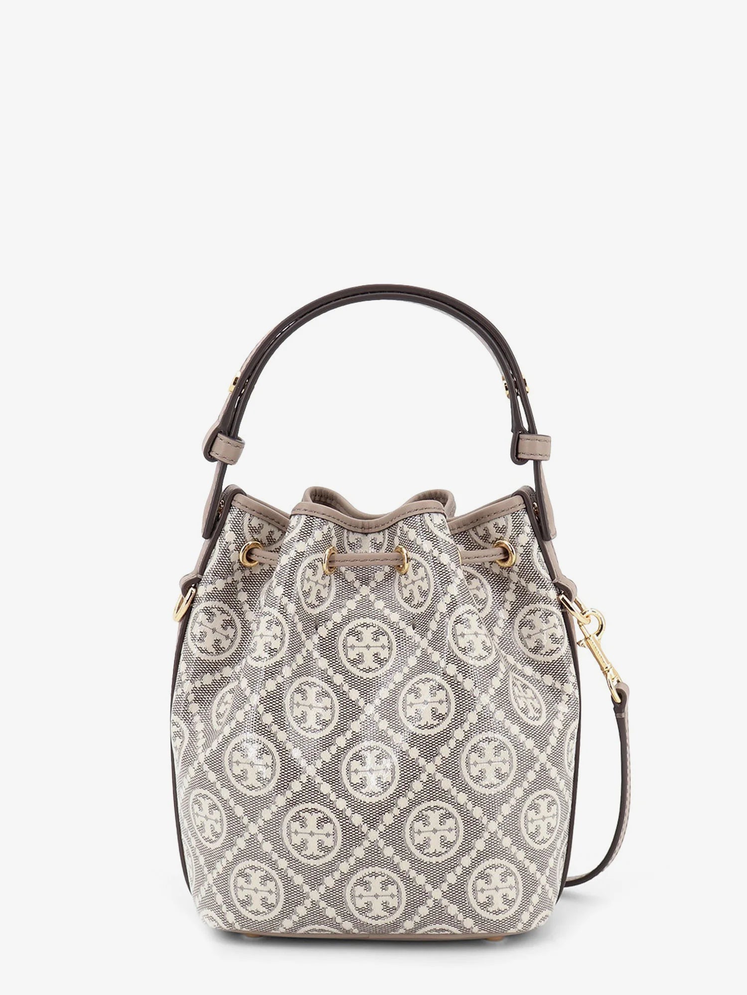 T Monogram coated canvas bucket bag