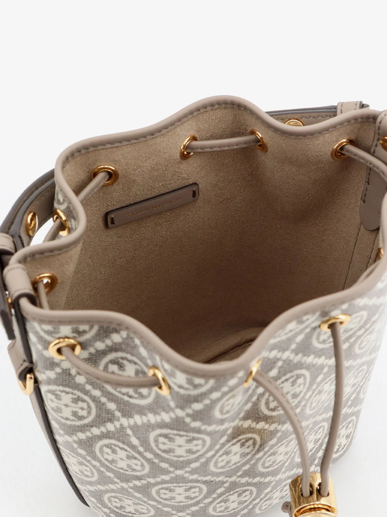 T Monogram coated canvas bucket bag