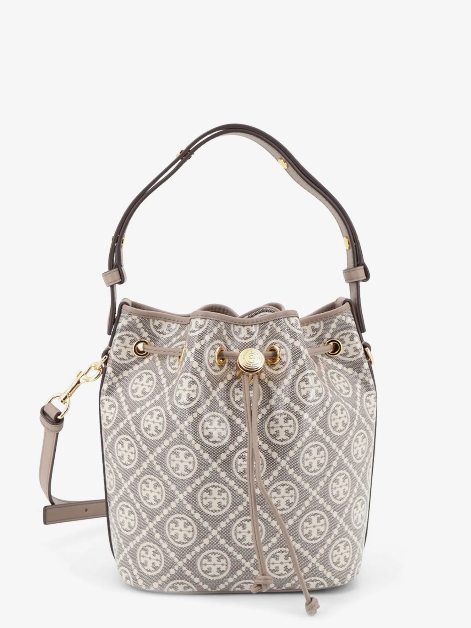 T Monogram coated canvas bucket bag