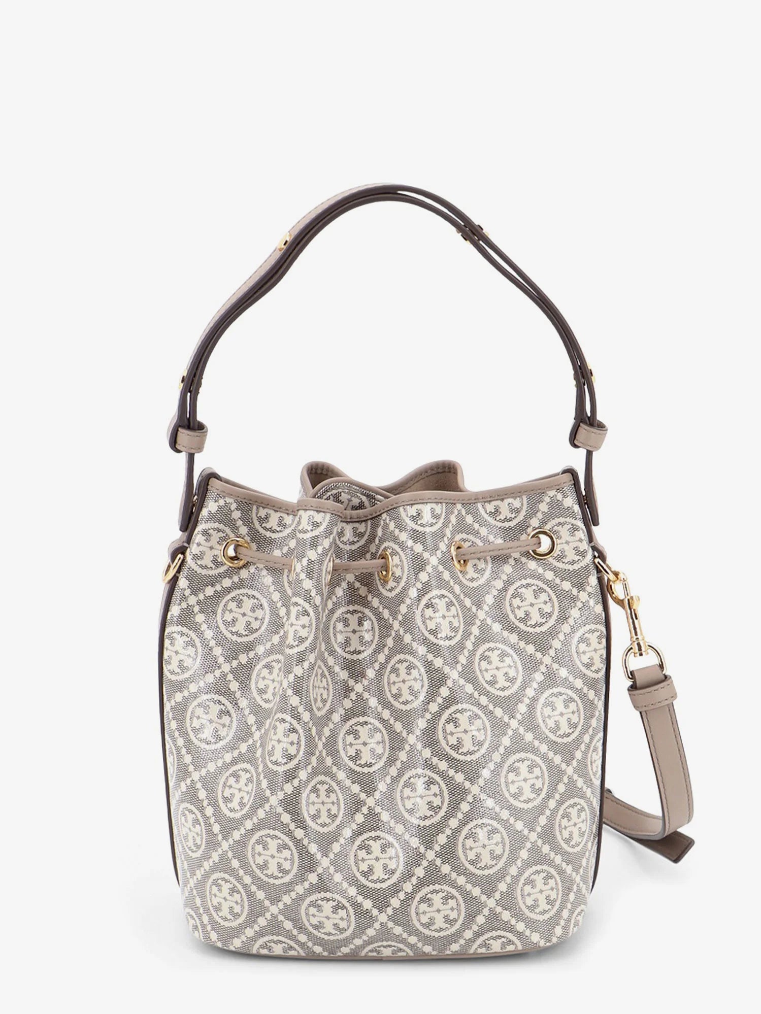 T Monogram coated canvas bucket bag