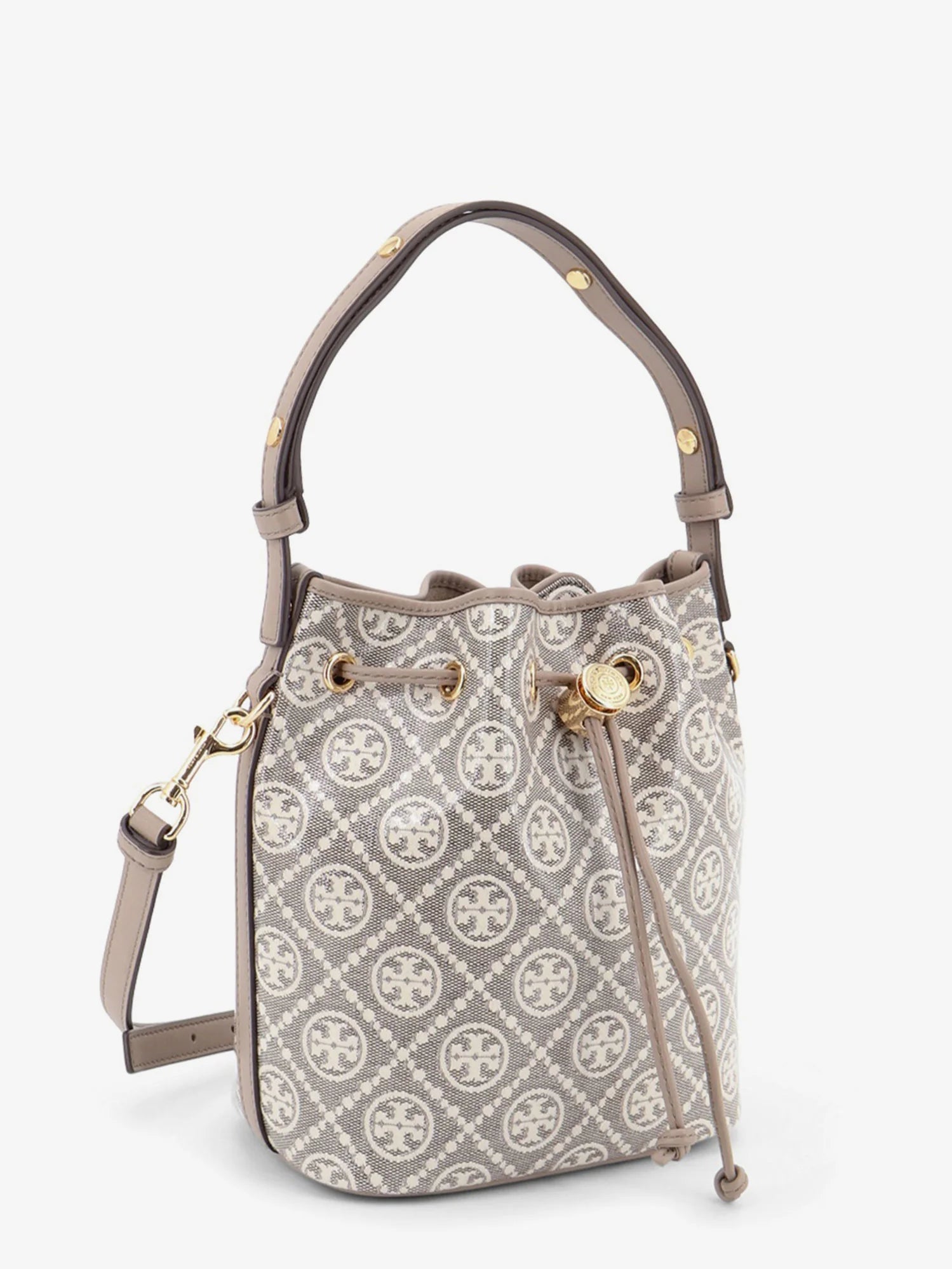 T Monogram coated canvas bucket bag