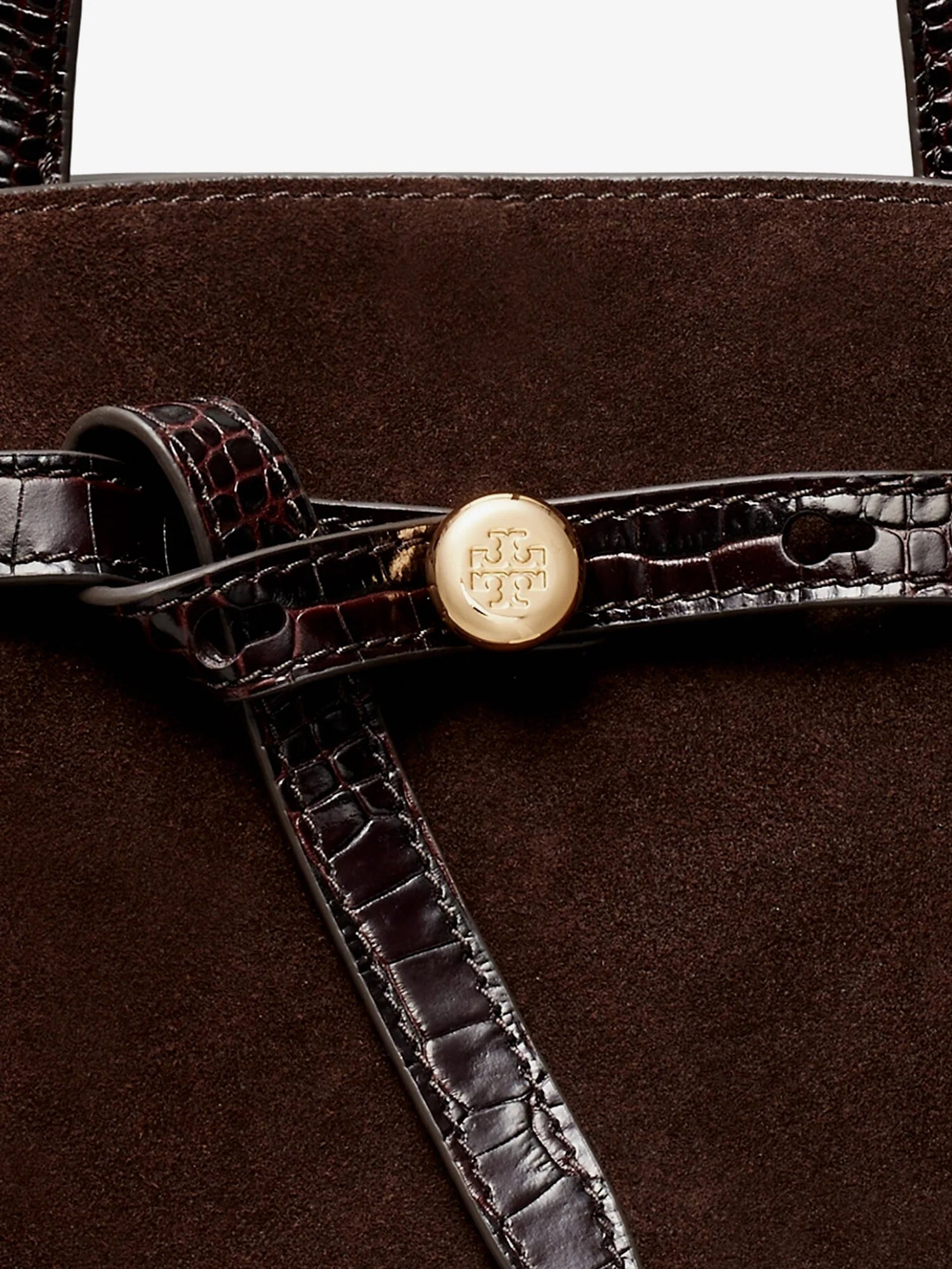 Romy Small suede satchel bag with shoulder strap