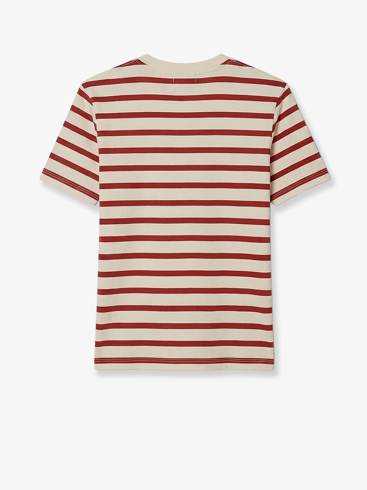 Cotton T-shirt with striped pattern