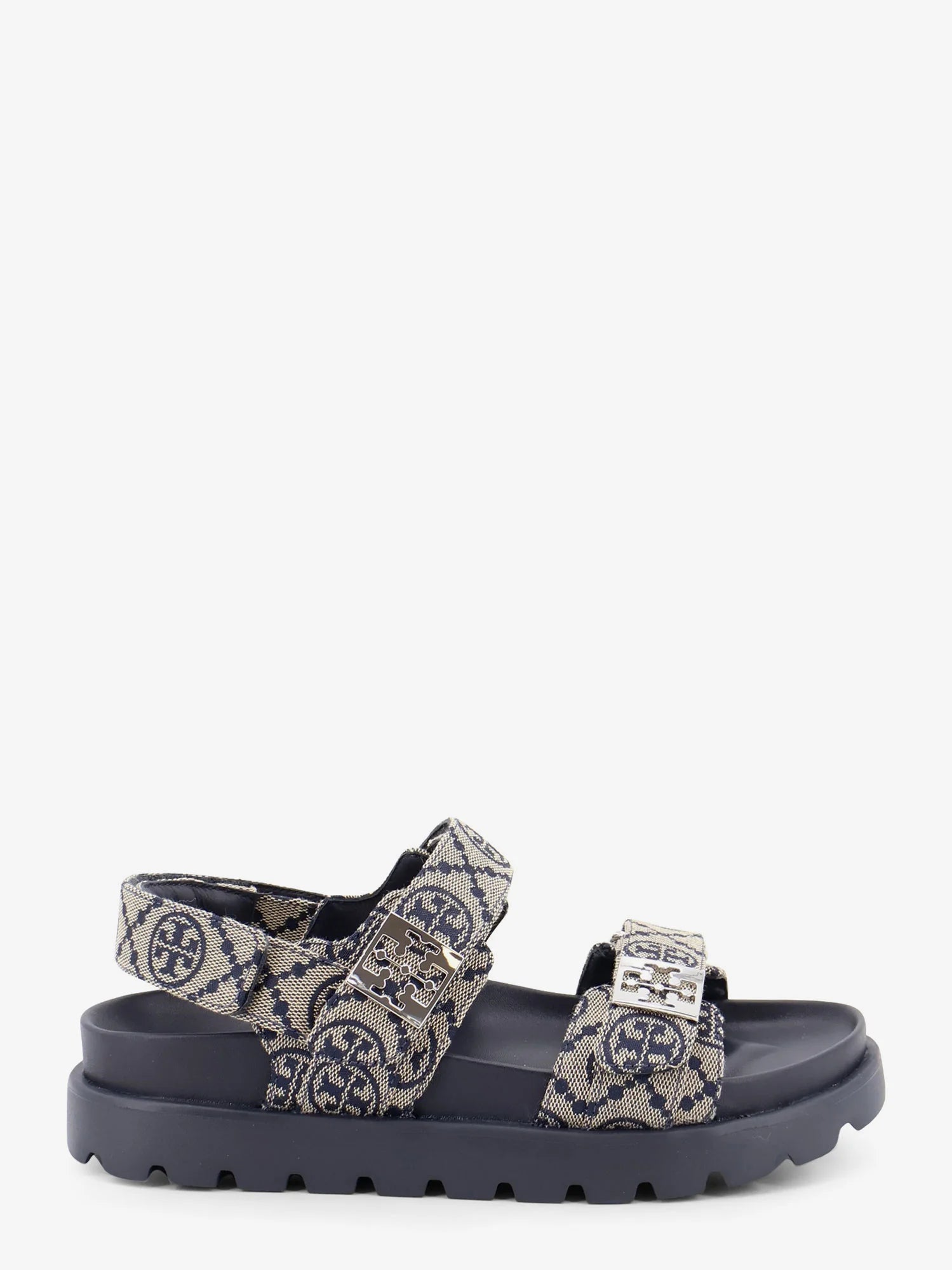 T Mono Perfect Monogram fabric sandals
