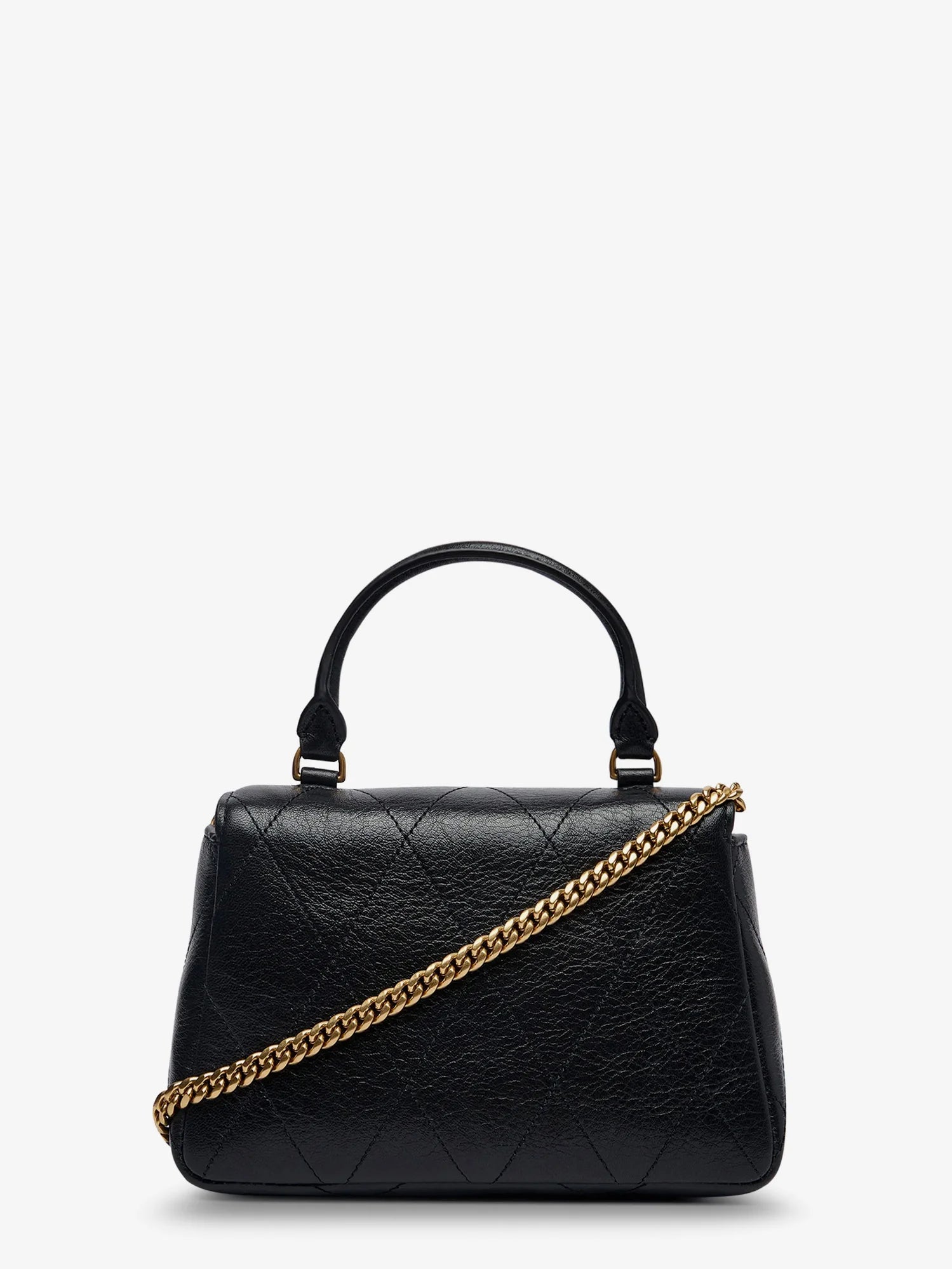 Charlie Quilted Mini Top Handle Chain Wallet crossbody bag